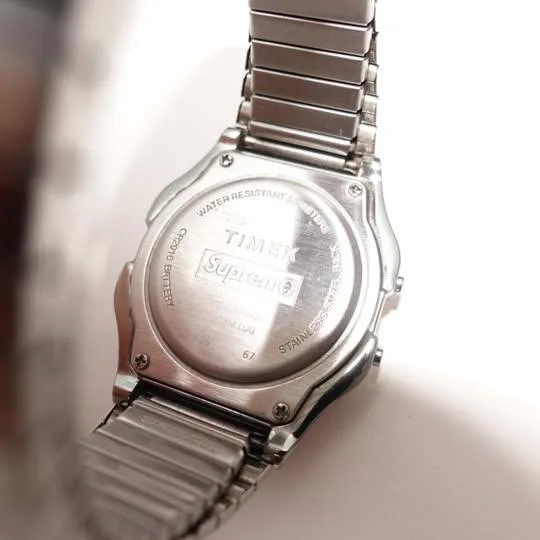 19AW Supreme x Timex Silver Digital Watch with Box image indicator(3)