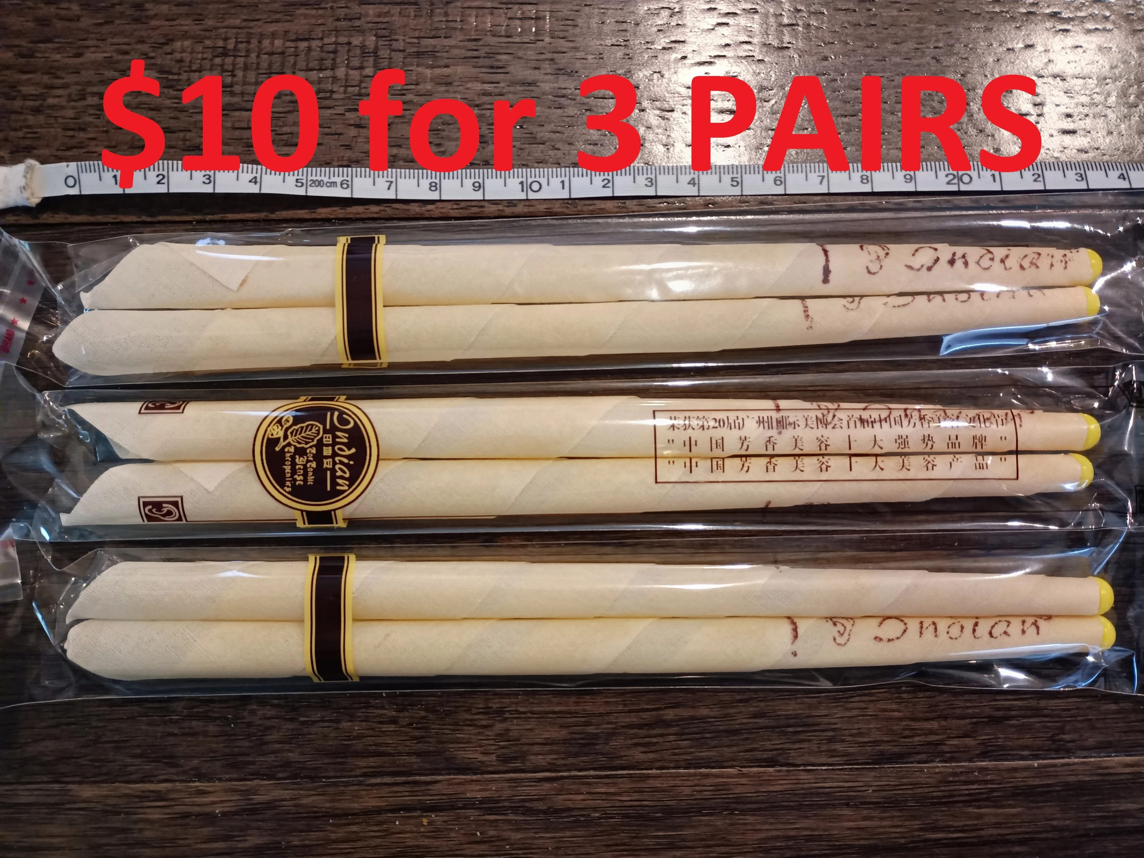 NEW Ear Wax Candles (Natural Q-Tips) Remove Wax $10 for 3 Pairs thumbnail