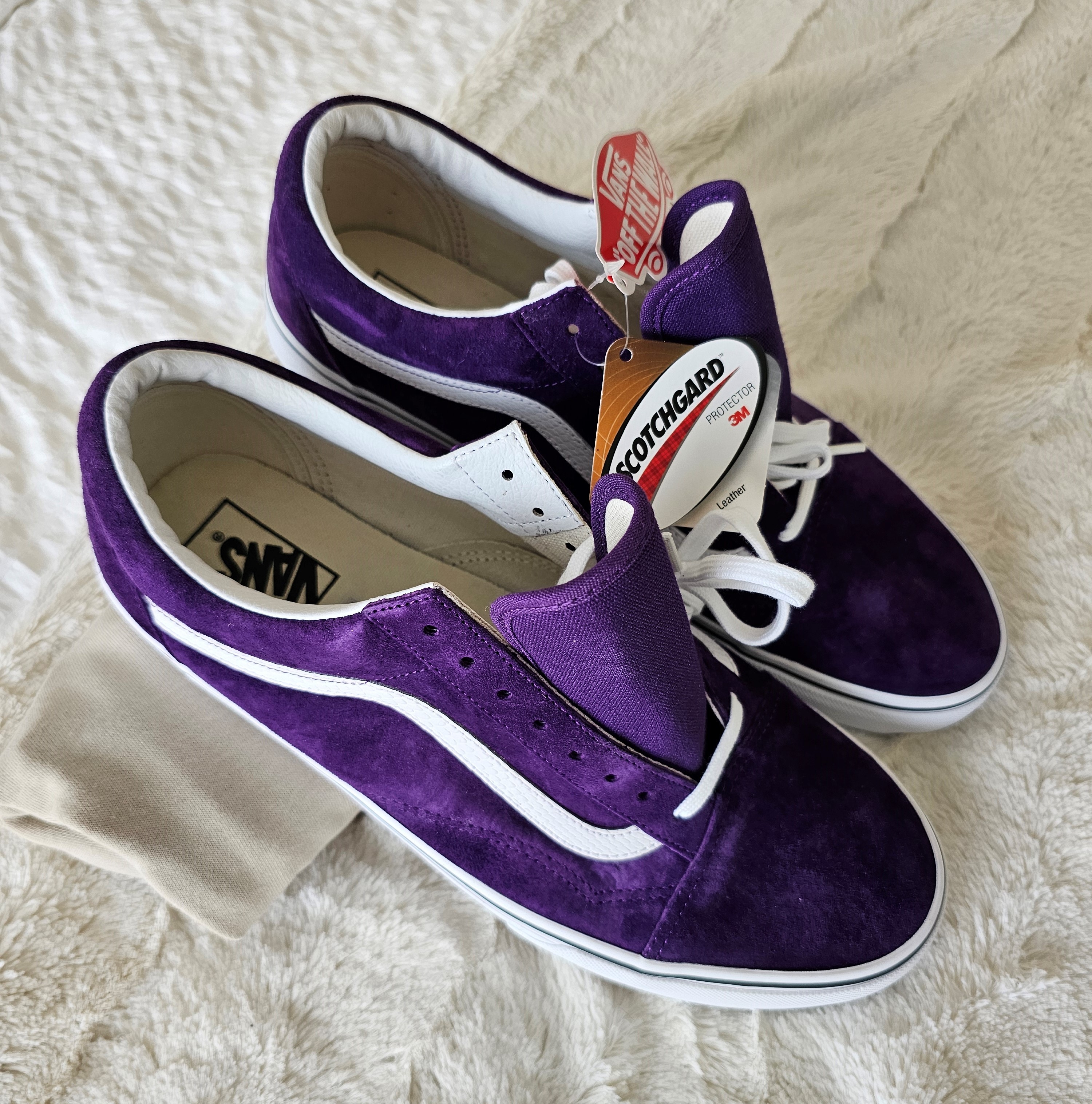 VANS "Off The Wall" OLD SKOOL Purple "Pig Suede" Sneakers - photo 4
