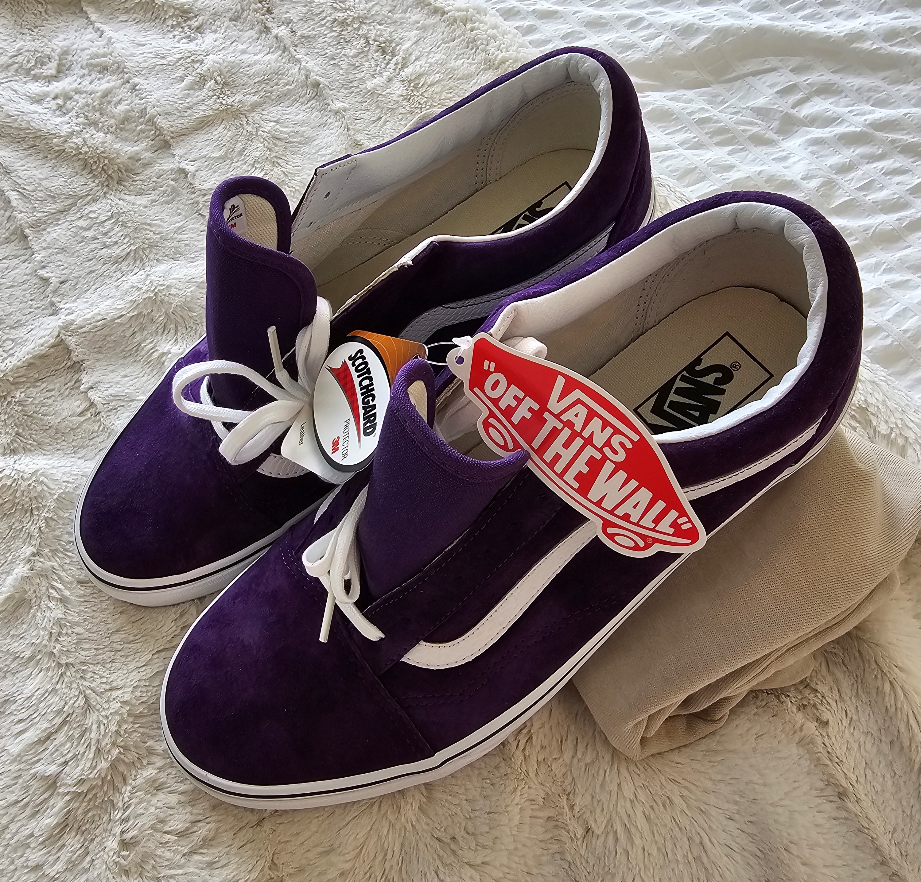 VANS "Off The Wall" OLD SKOOL Purple "Pig Suede" Sneakers - photo 3