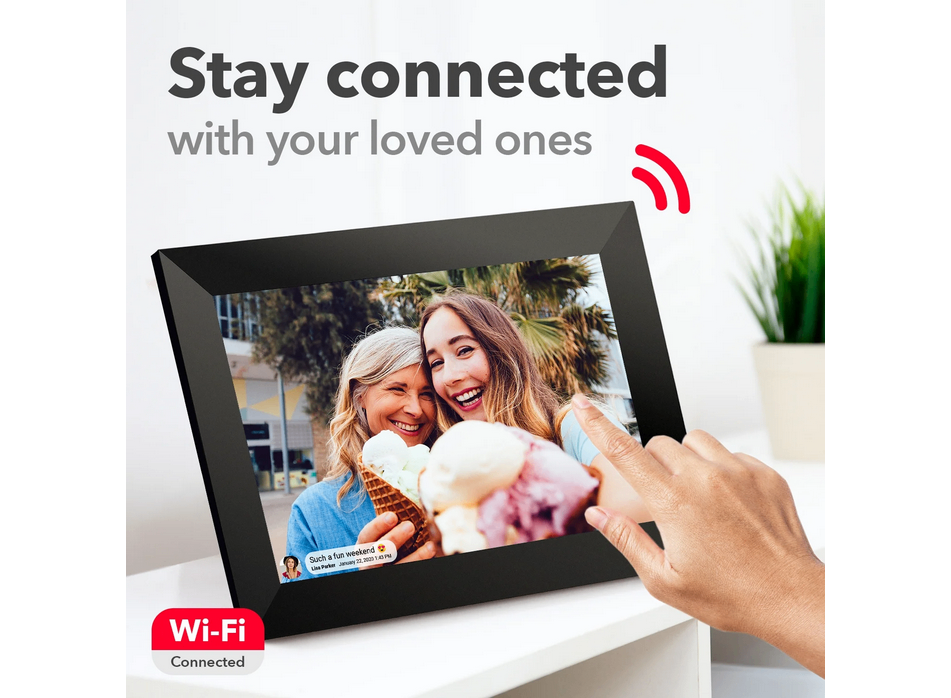 Sylvania10" Inch Wi-Fi Digital Picture Frame with touchscreen - photo 3