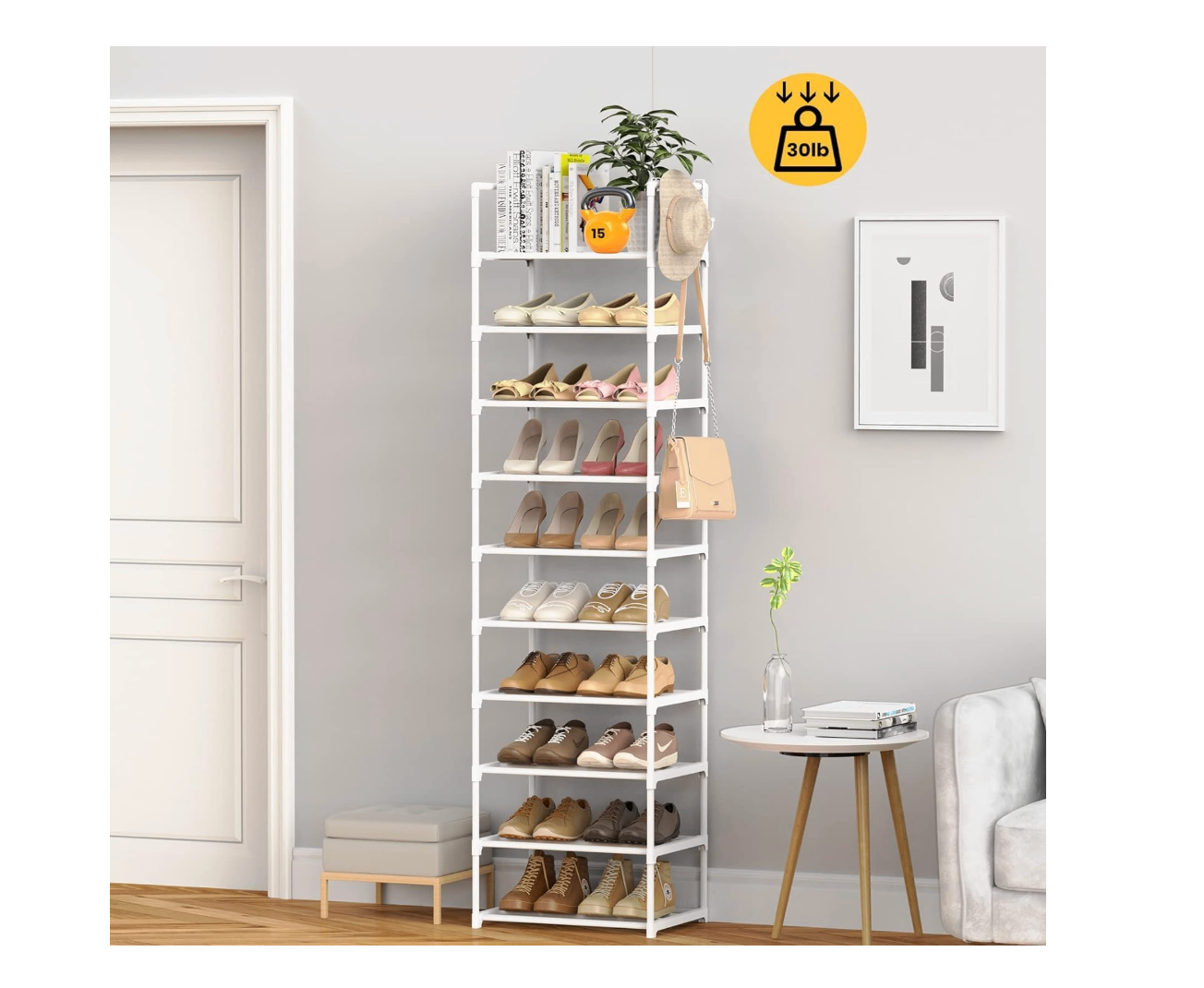 10-Tier Shoe Rack – Very Good Condition - photo 2