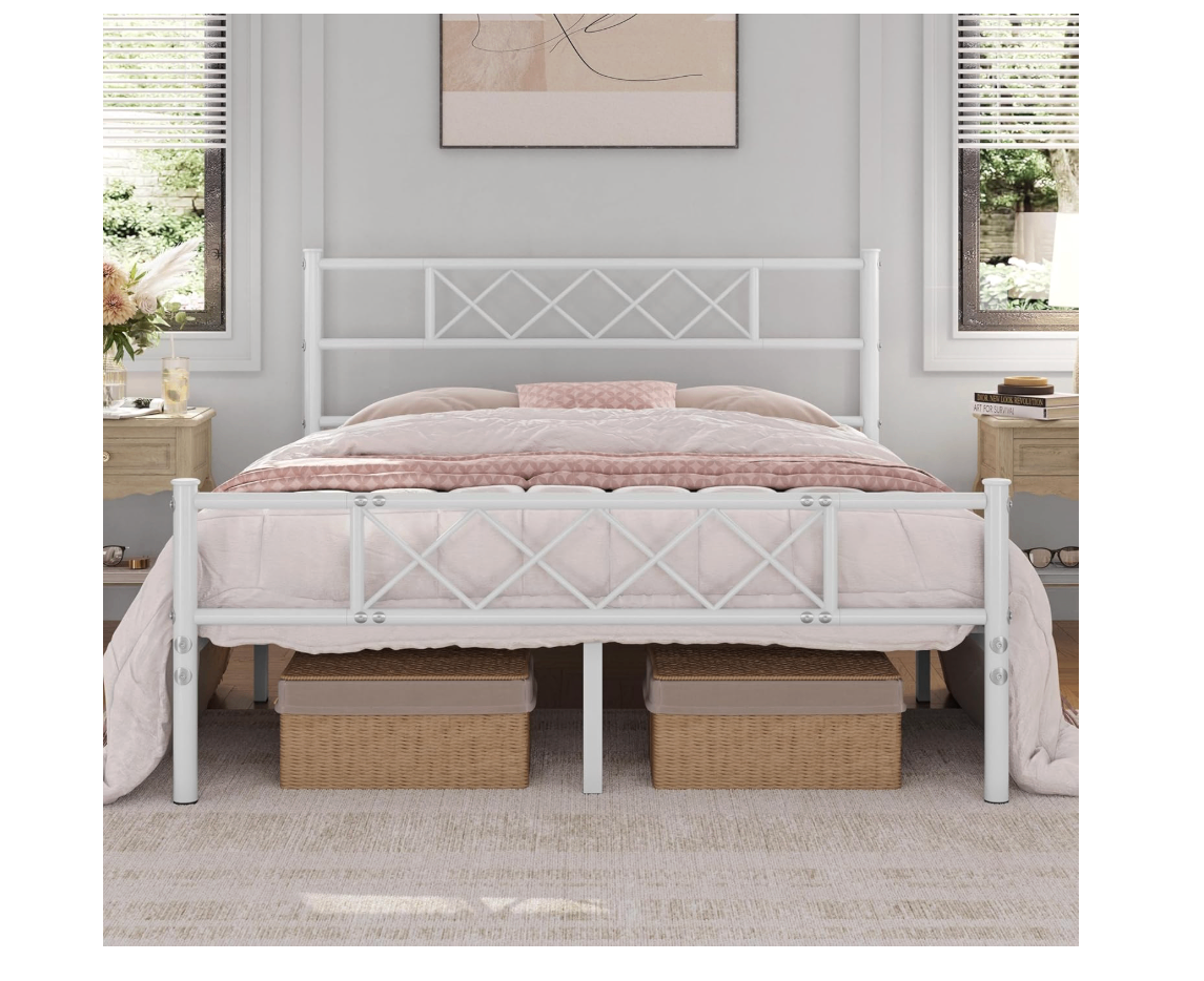 MOVE-OUT SALE - Yaheetech Metal Platform Bed Frame (Full/Double)