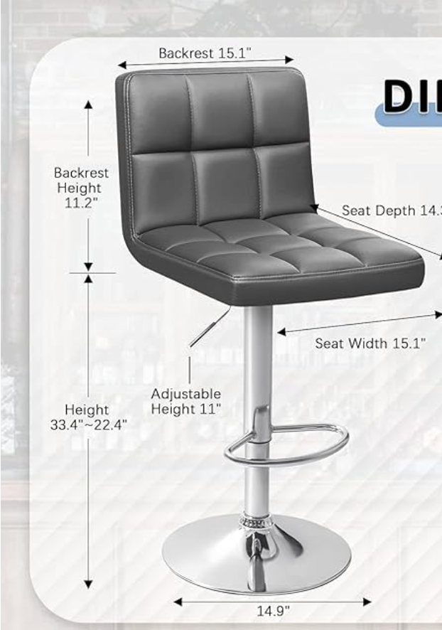 Bar Stools (2 sets of 2) - photo 2
