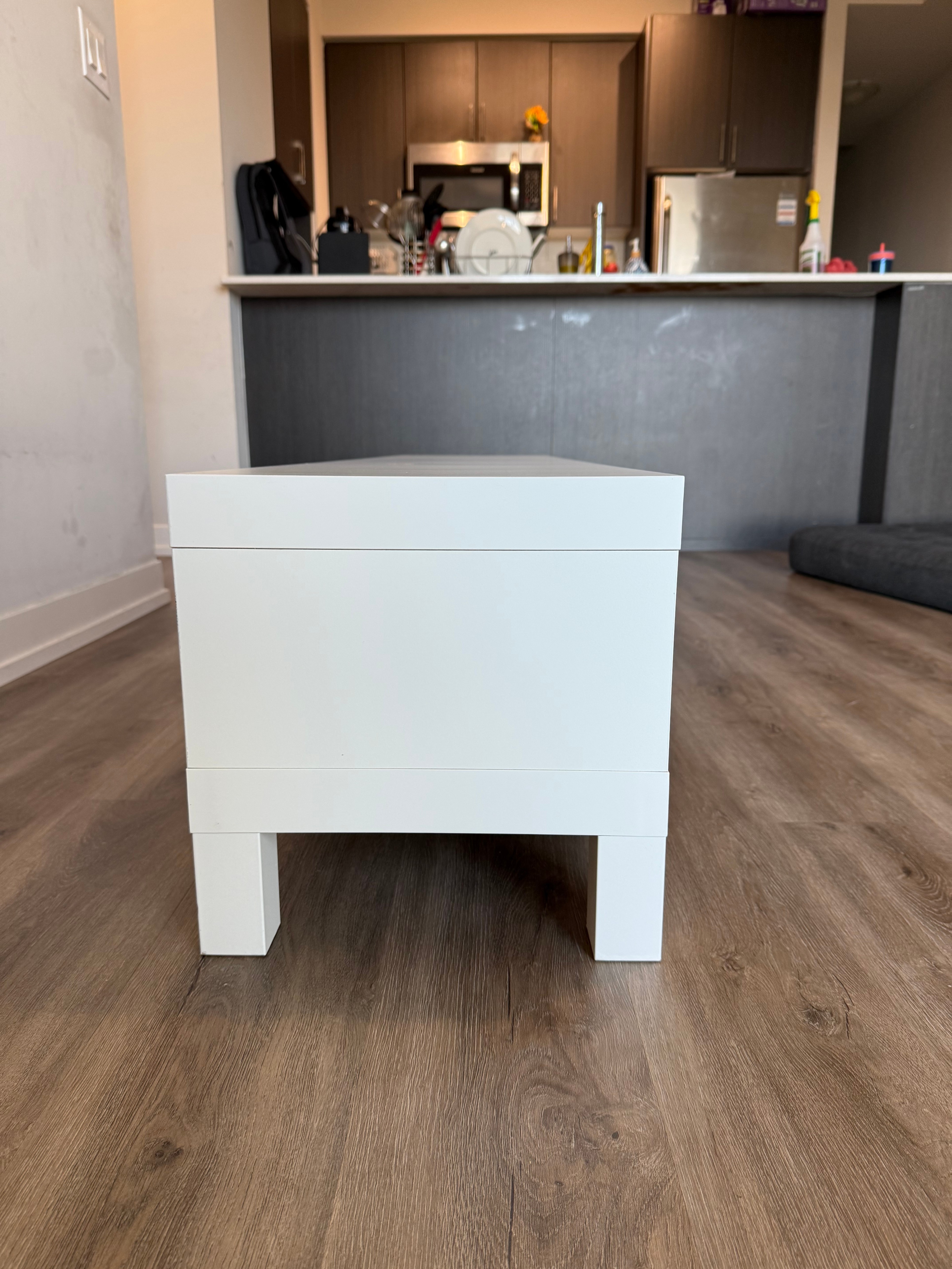 IKEA LACK TV Bench - White - 63" Wide - Excellent Condition - photo 4