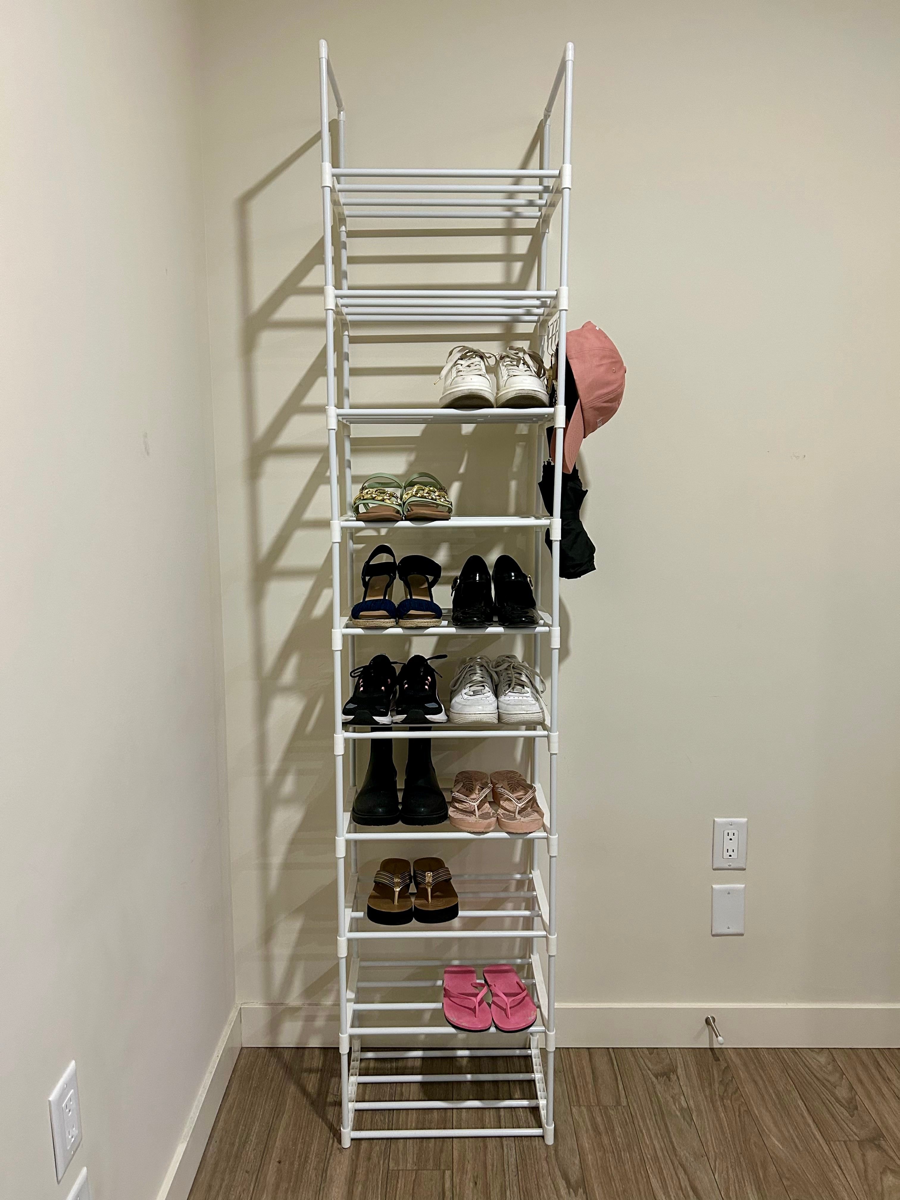 10-Tier Shoe Rack – Very Good Condition
