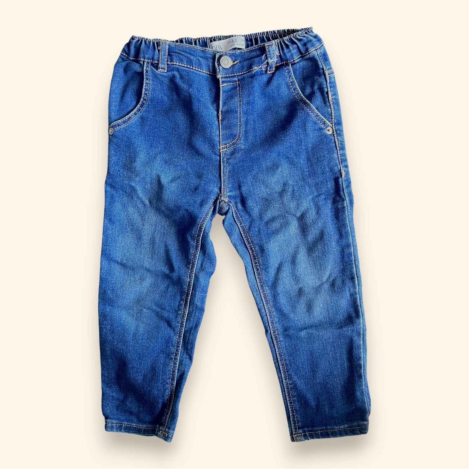 ZARA Kids Blue Jeans | Size 2-3 Years | Soft Stretch Denim Pants