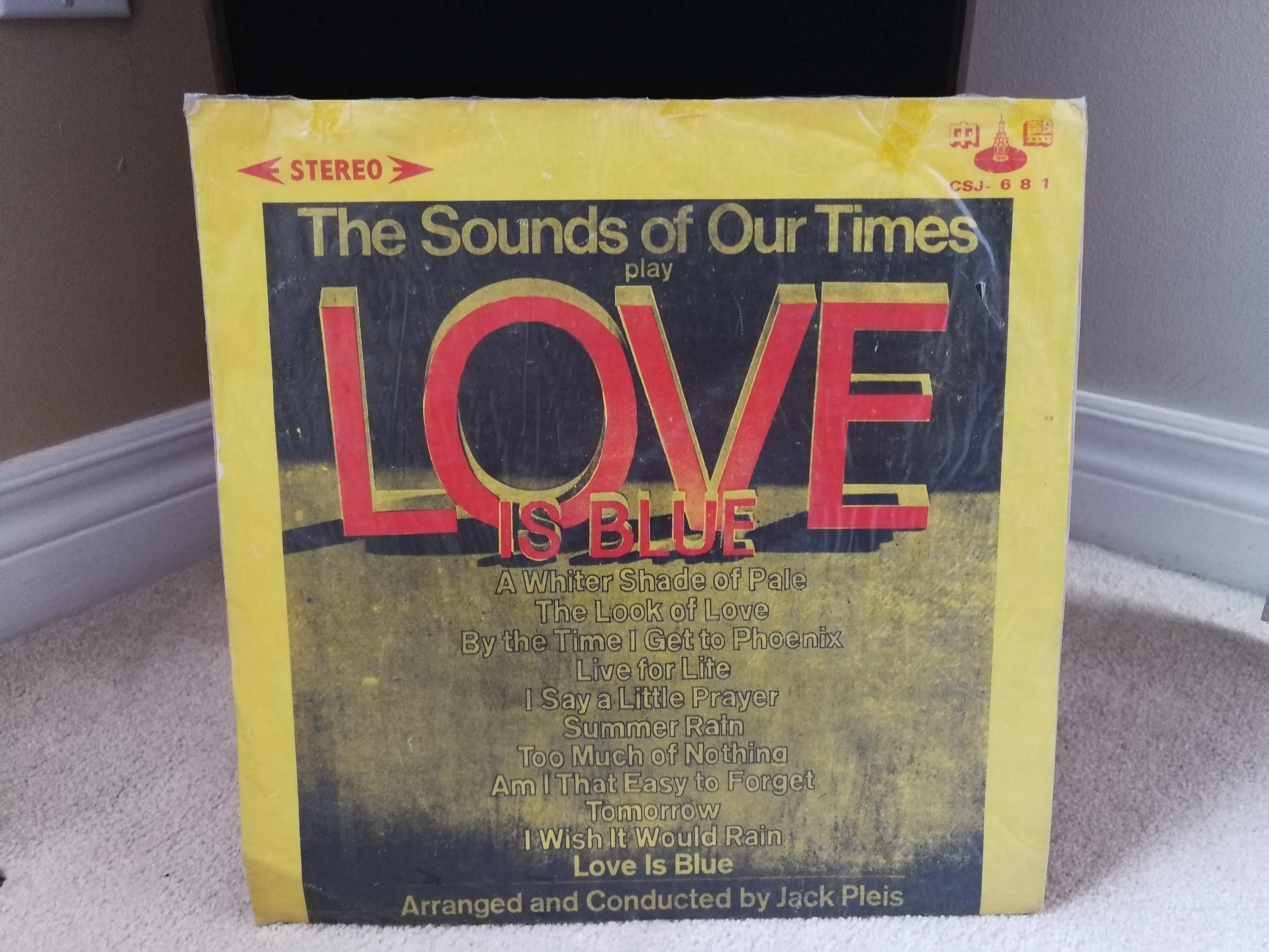 MINT 1968 Vinyl Record - Jack Pleis - Love is Blue thumbnail