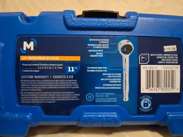 Mastercraft Metric Socket Set thumbnail