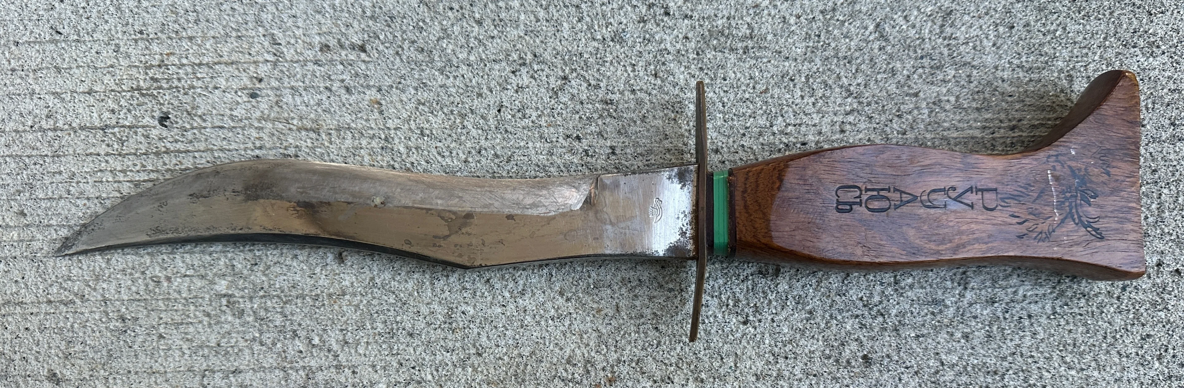 ERN Solingen German Hunting knife Siberian Skinner in Sleeve. image indicator(3)