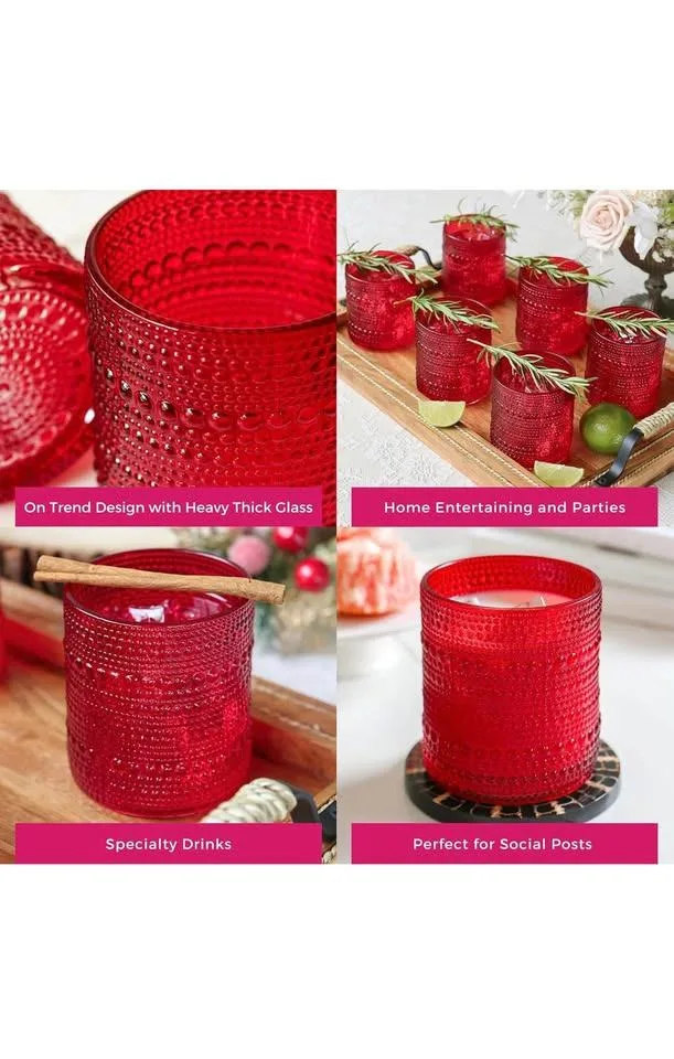 Kate Aspen Hobnail Beaded Drinking, 6pc image indicator(4)