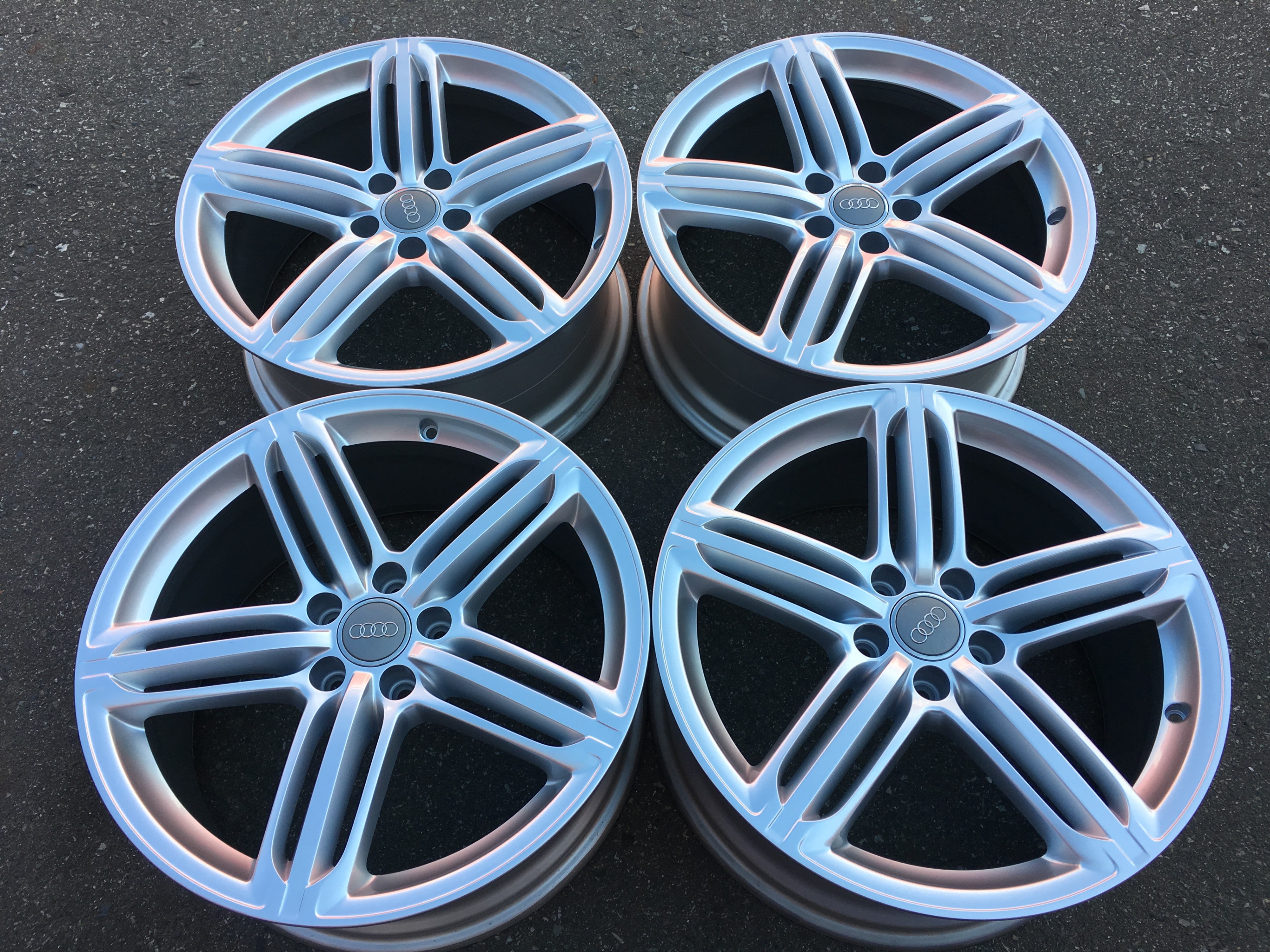 Set of Genuine Factory Audi A4 S4 19" S-Line rims showroom cond