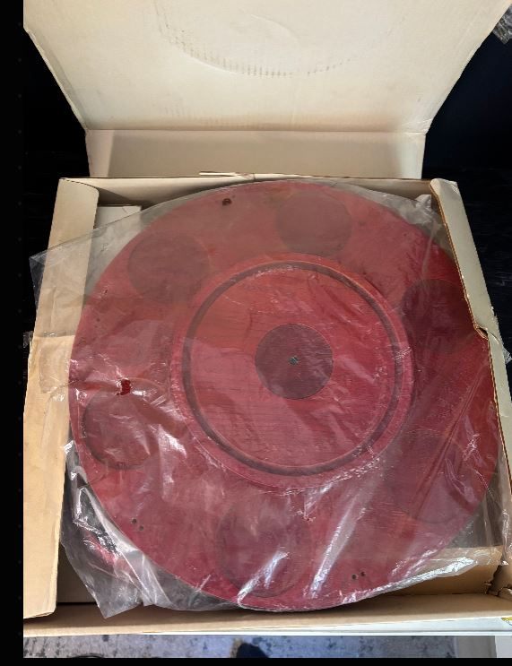 Vintage Eaton’s Lazy Susan Red Fondue Set New - photo 2