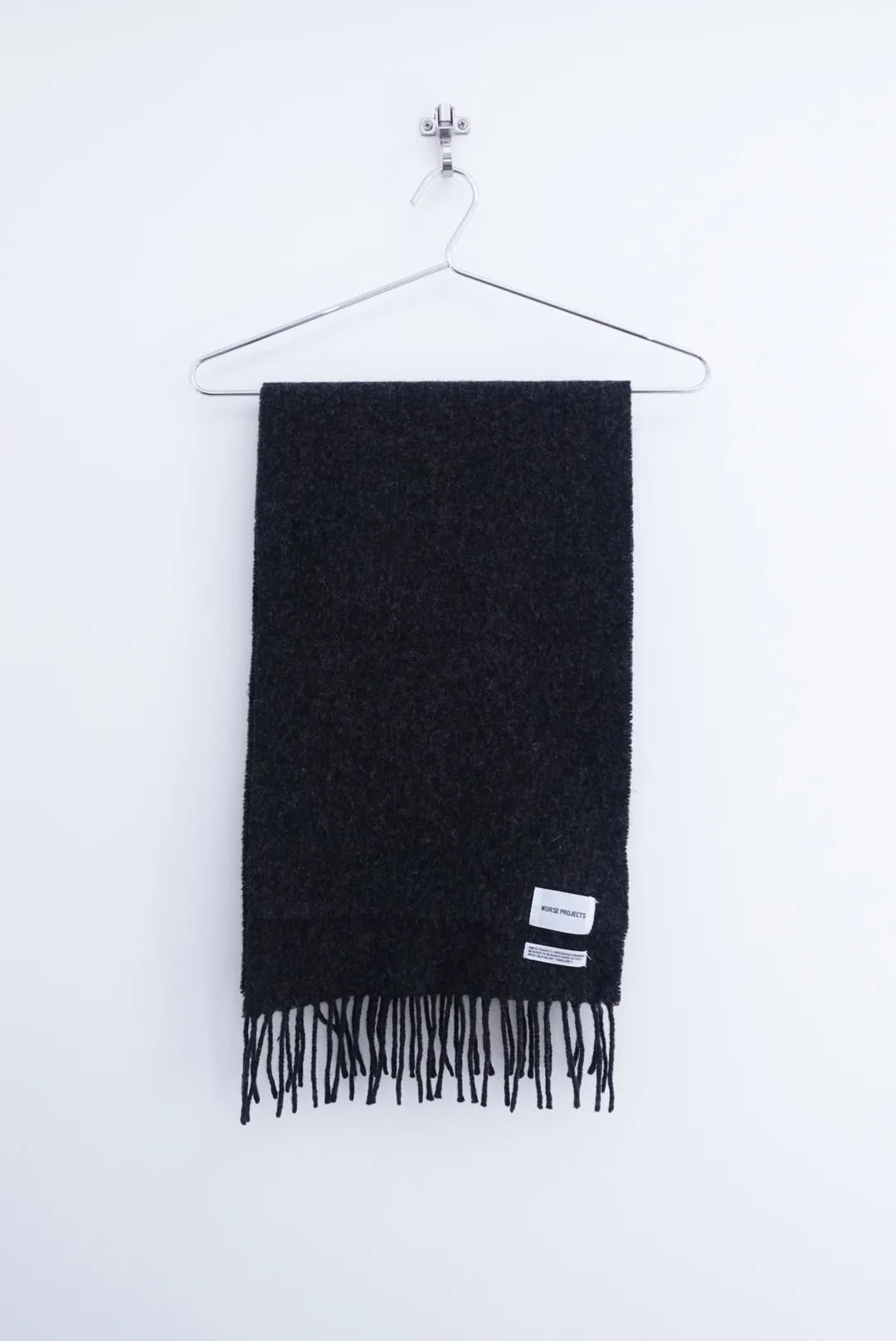 Norse Projects Lambswool Scarf - Charcoal Grey thumbnail