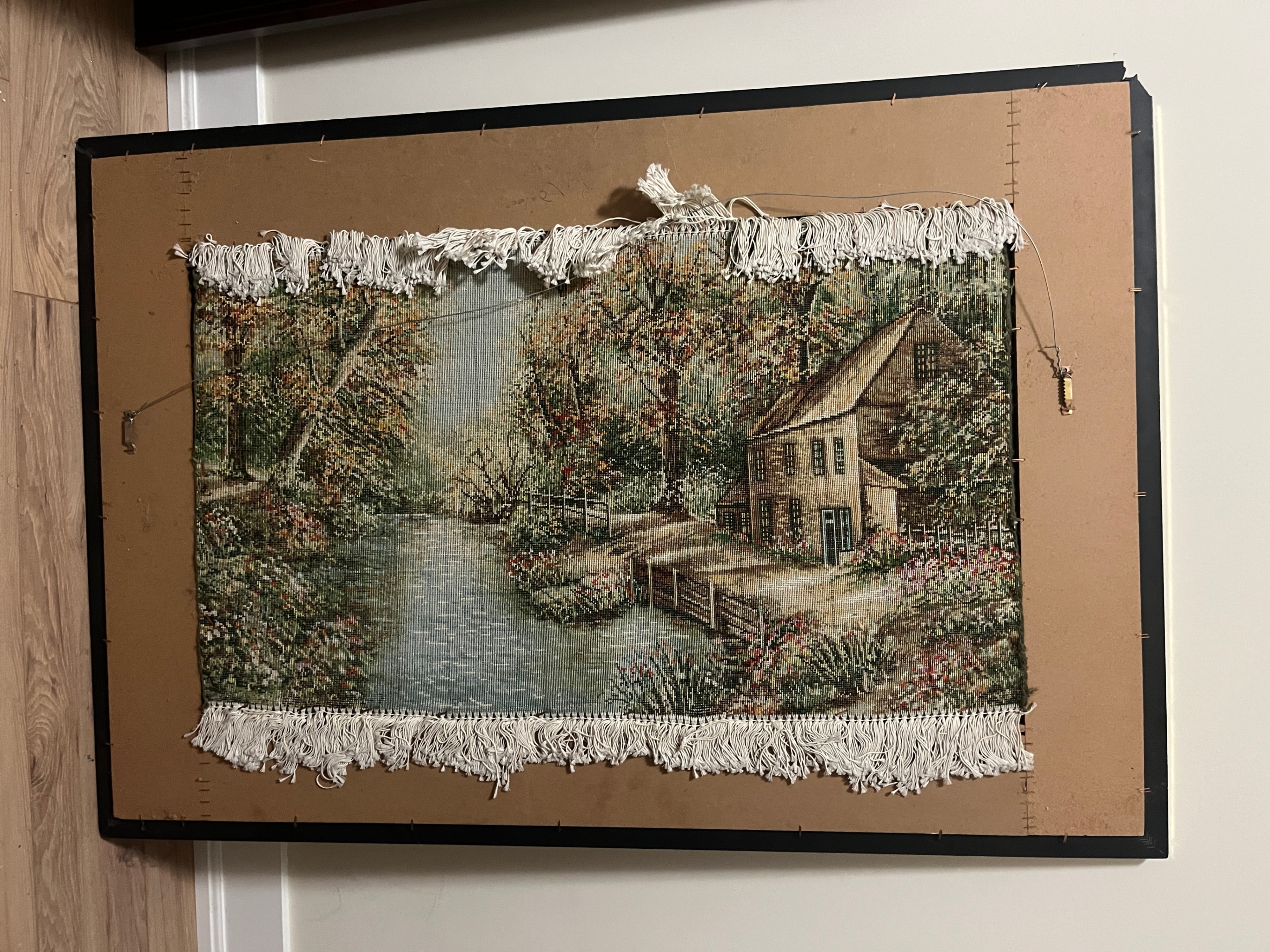 Handwoven Persian Tableau Rug - Framed Wall Art - photo 5