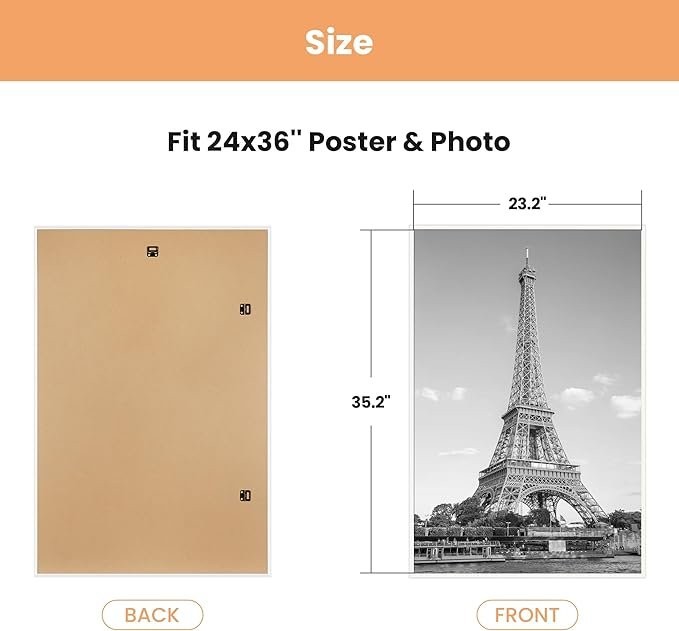 24x36 Poster Frames – Easy Slide-In Design - photo 4