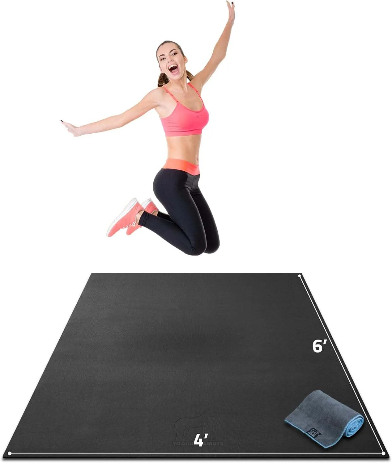 Gorilla Mats Premium Large Exercise Mat – 6' x 4' x 6mm thumbnail