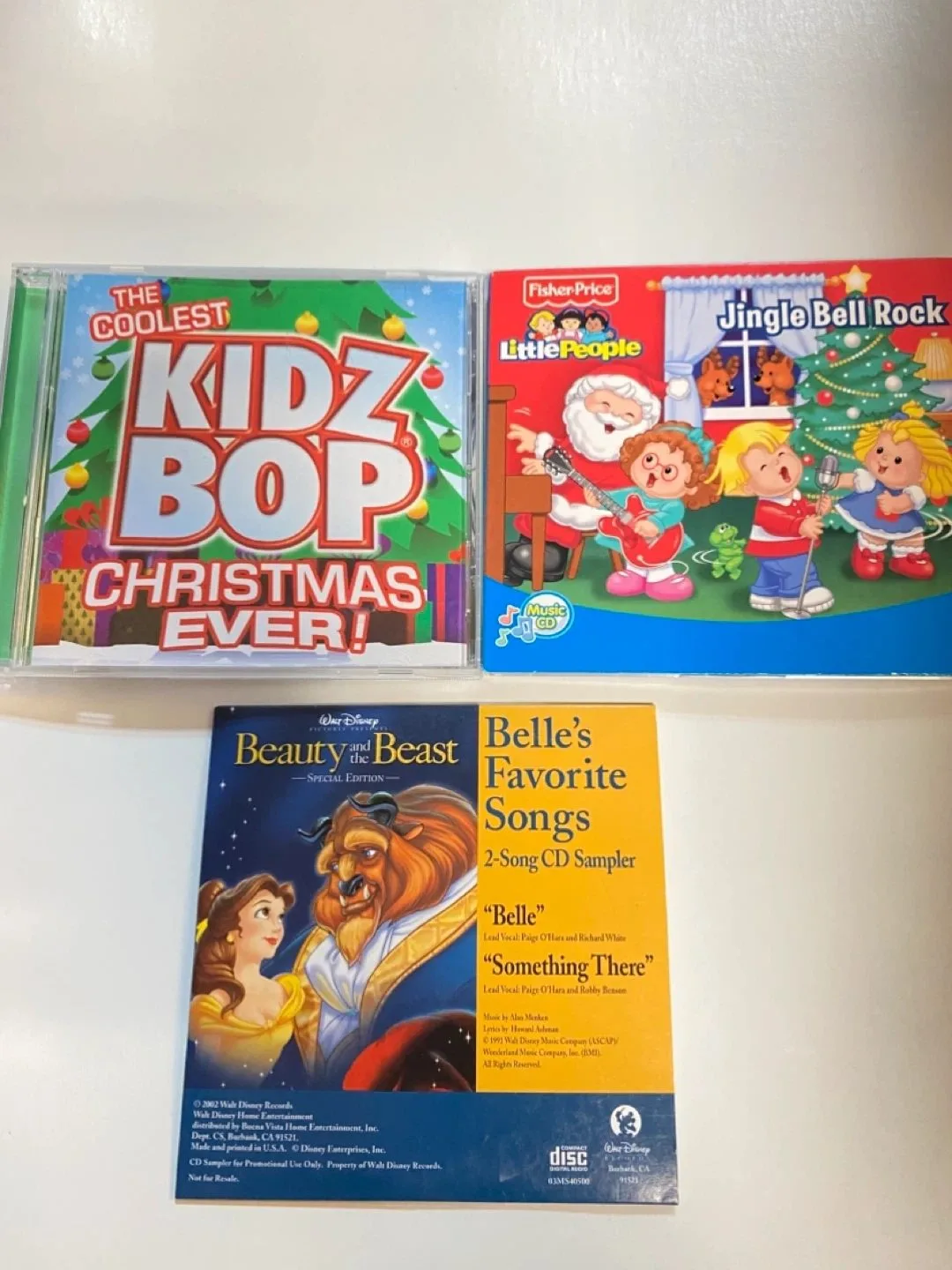 Disney Beauty & the Beast, Kidz Bop, Little People CDs thumbnail