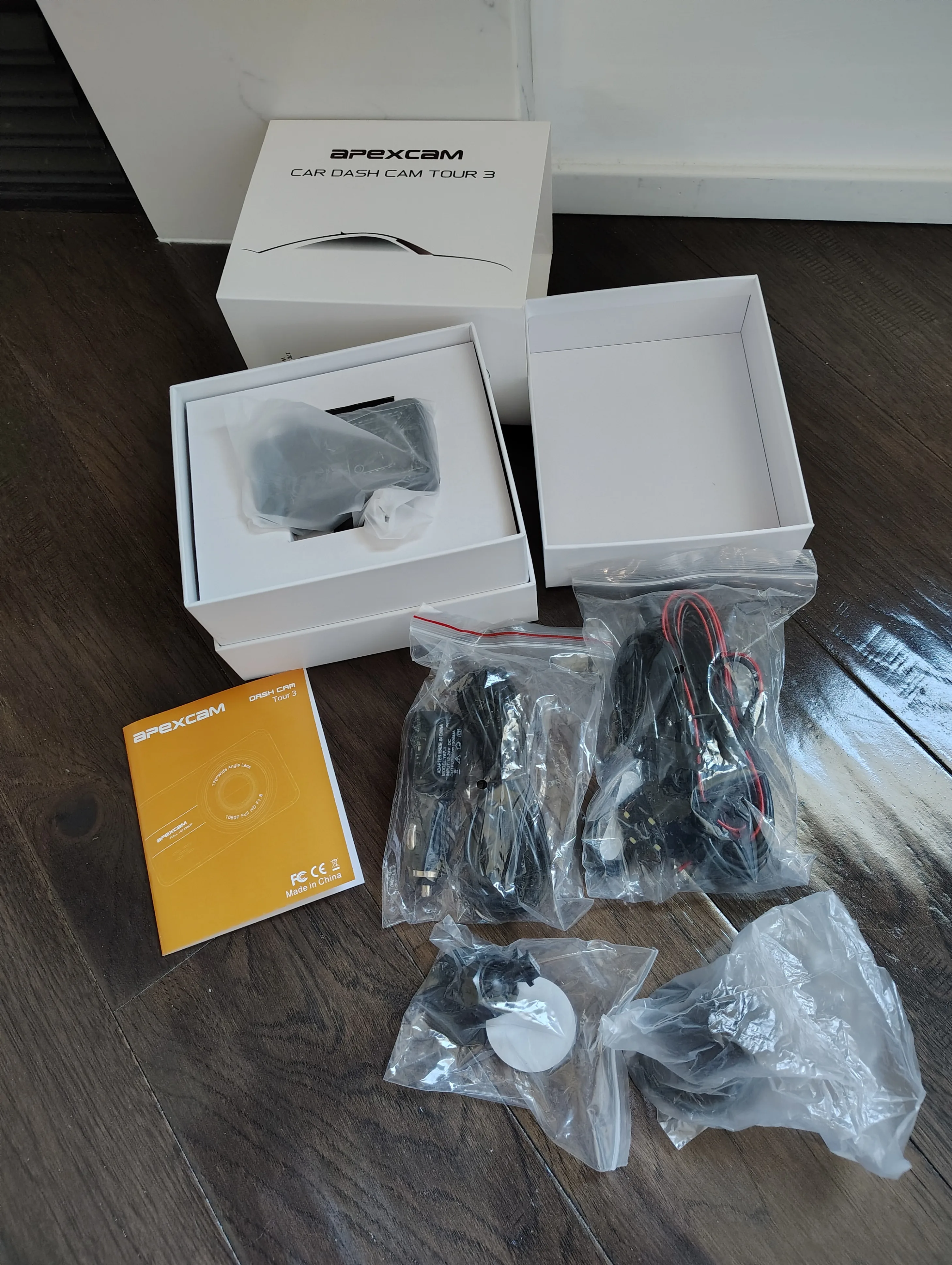 BRAND NEW Apexcam 1080P 3" 170° Front Rear Dashcam image indicator(2)