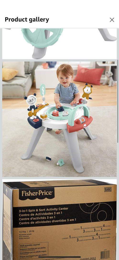 Fisher-Price Baby to Toddler Toy 3-in-1Spin/Sort Activity Center - photo 4