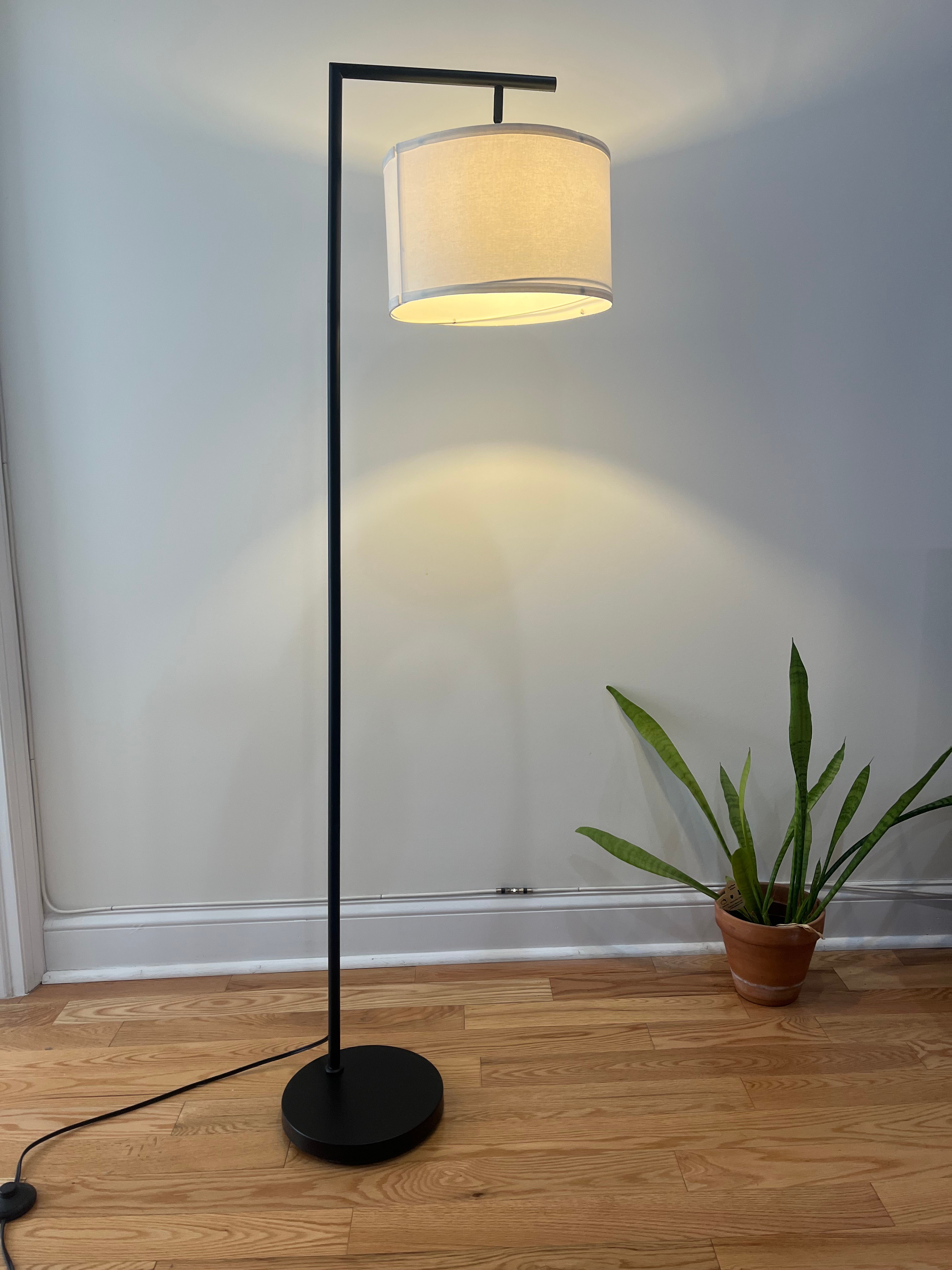Modern Floor Lamp – Black, H62” x W10” Base - photo 2