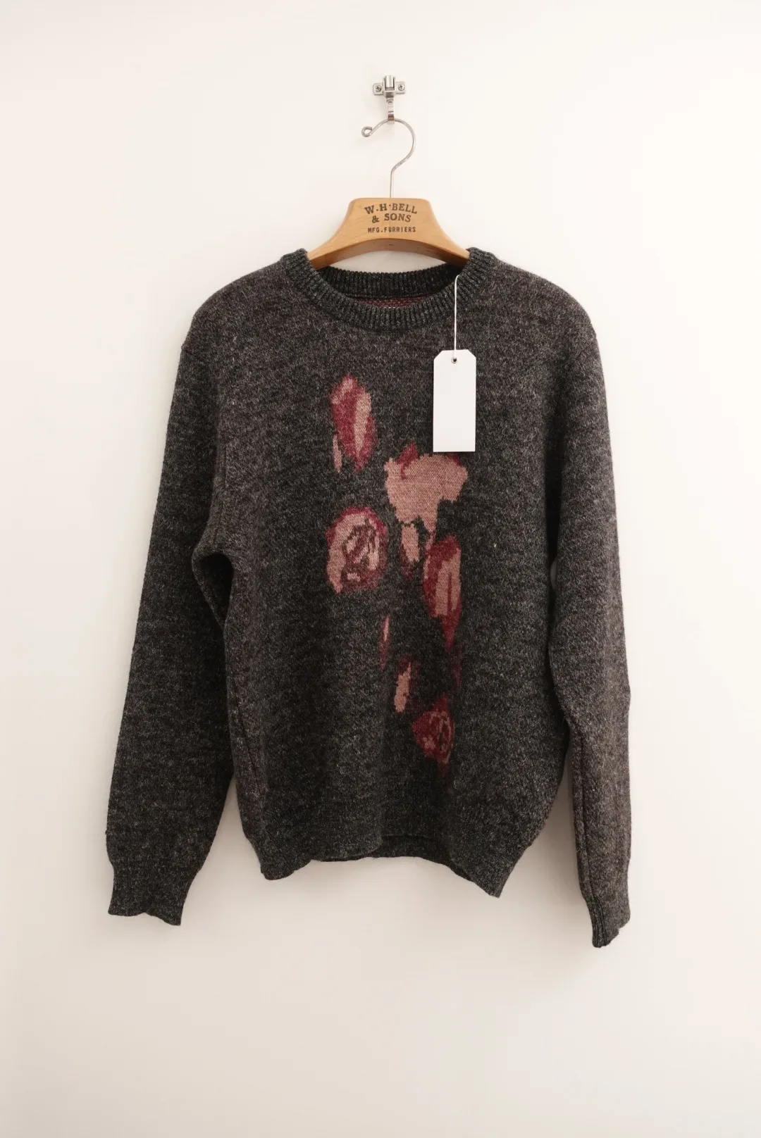 Our Legacy Jacquard Knit Roses Wool Sweater - XL thumbnail