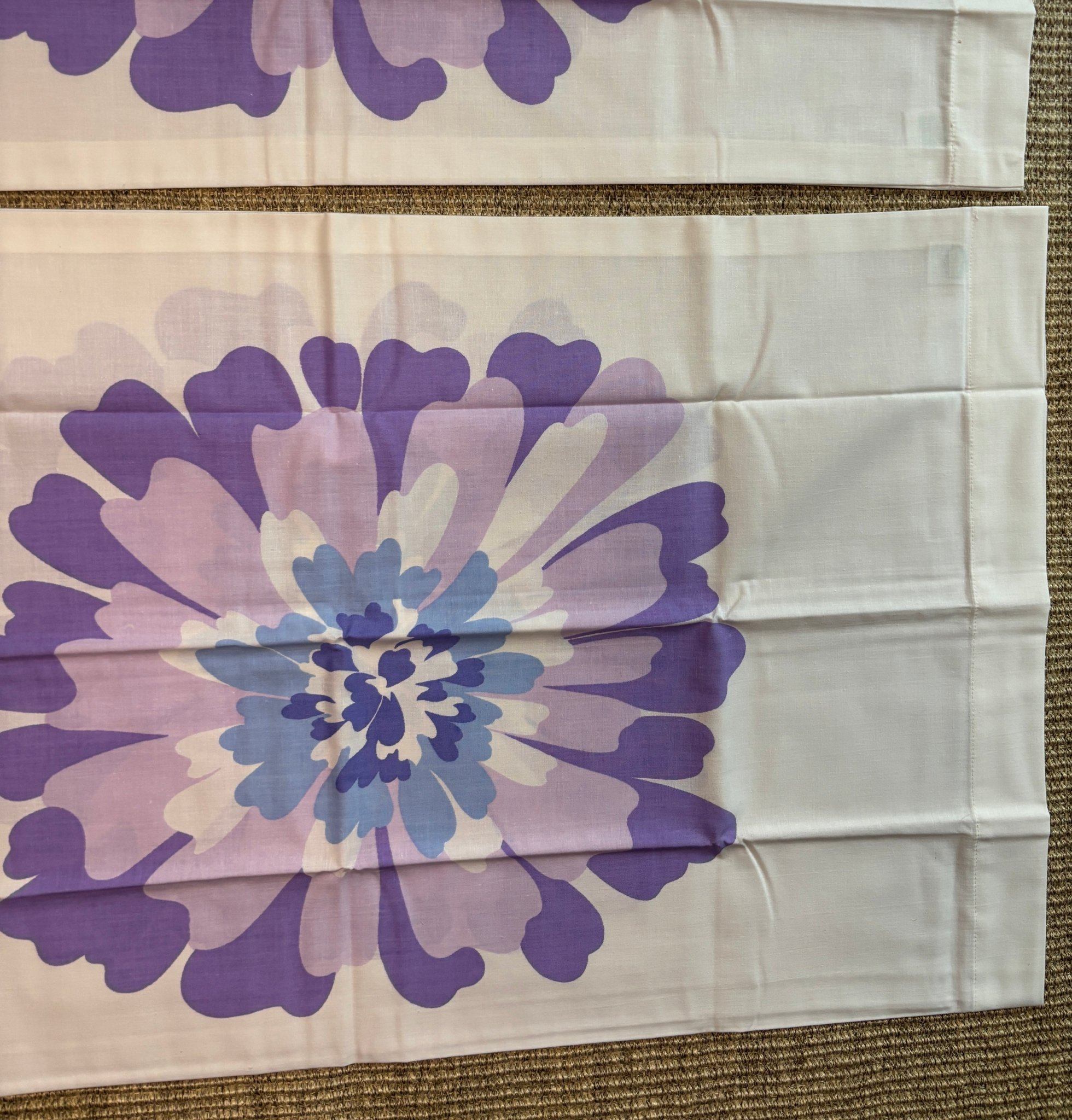 Made in Canada Tex Made Truprest Purple Floral Queen Pillowcases - photo 2