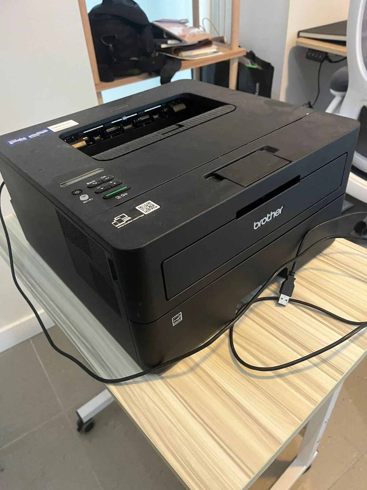 Printer Brothers HL-L22460DW. WiFi and cable. 2 tonners. thumbnail