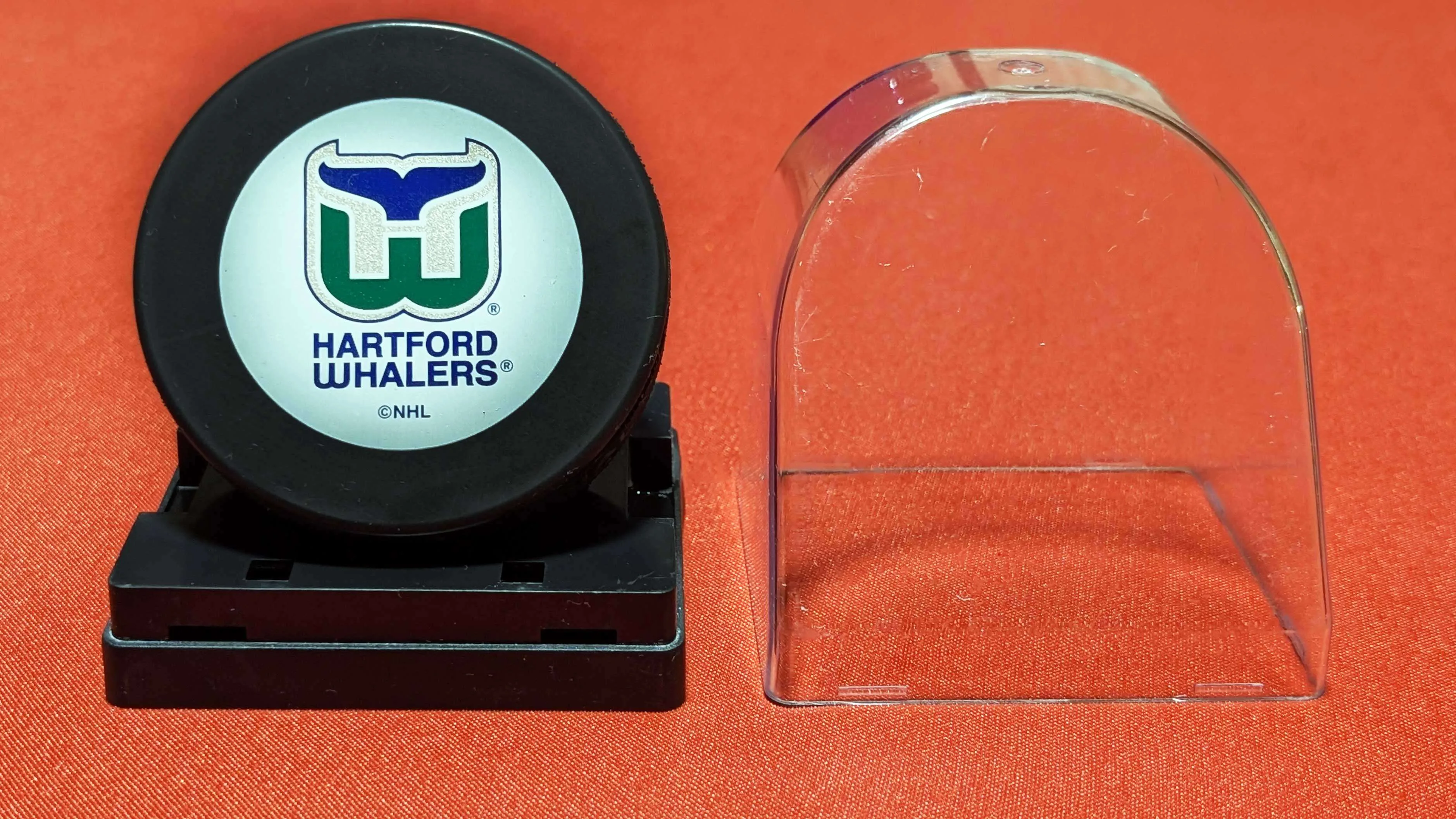 Vintage NHL Inglasco Puck with Display Stand - Made in Slovakia image indicator(6)