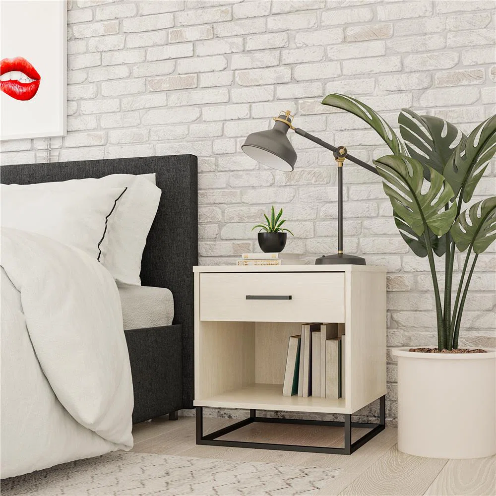 Kelly 1 - Drawer Nightstand in Ivory/Black - photo 5