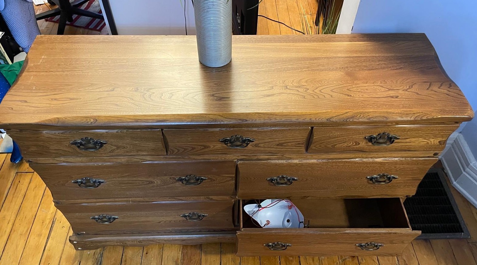 Mid-Century Walnut 7-Drawer Dresser – $120 - photo 4