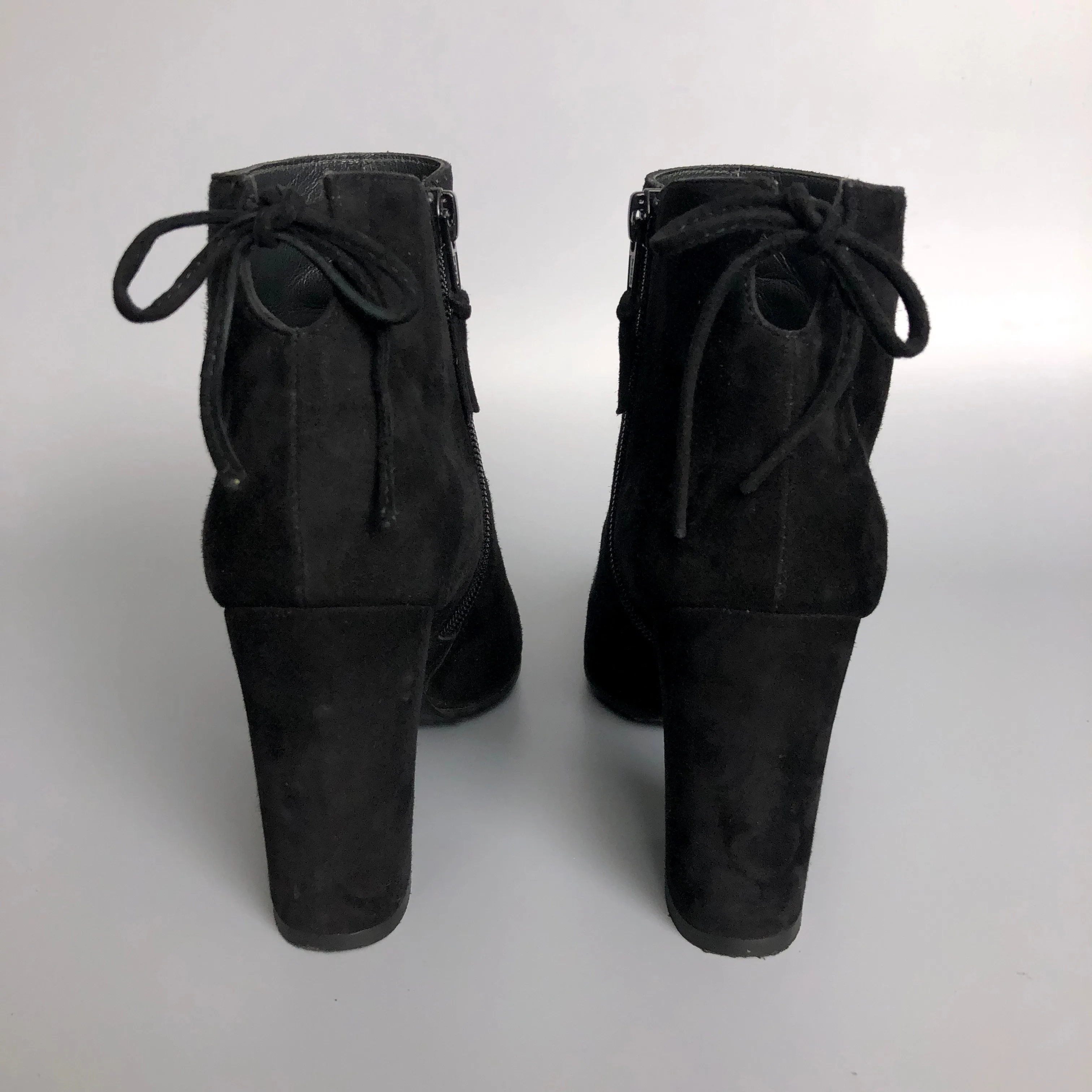 Wow! Stuart Weitzman Black Suede Ankle Boots image indicator(9)