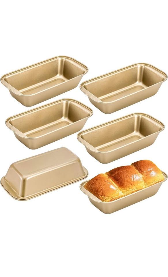Baking Pans, Cake Pans, Bread Pans Nonstick Loaf Pan (set of 6) - photo 2