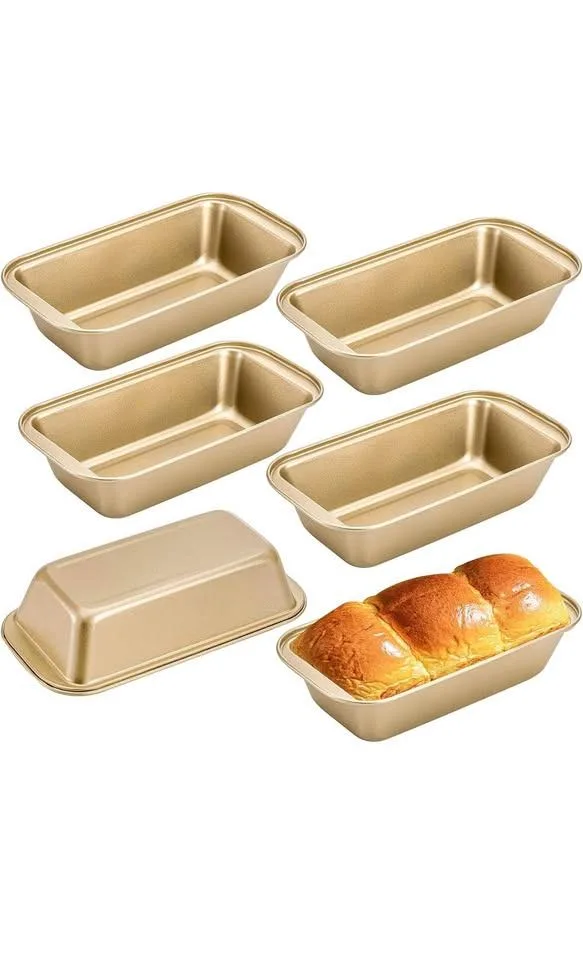 Baking Pans, Cake Pans, Bread Pans Nonstick Loaf Pan (set of 6) image indicator(2)