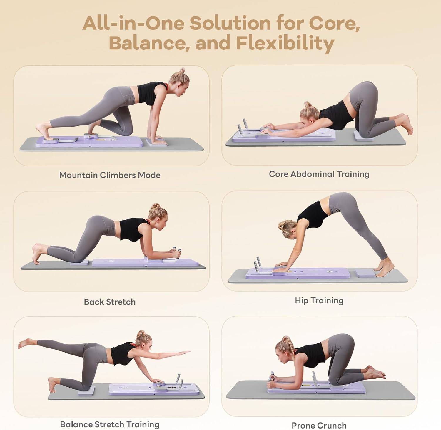 Home Gym Deal: NEW Foldable Ab/Pilates Core Trainer Auto-Rebound - photo 3