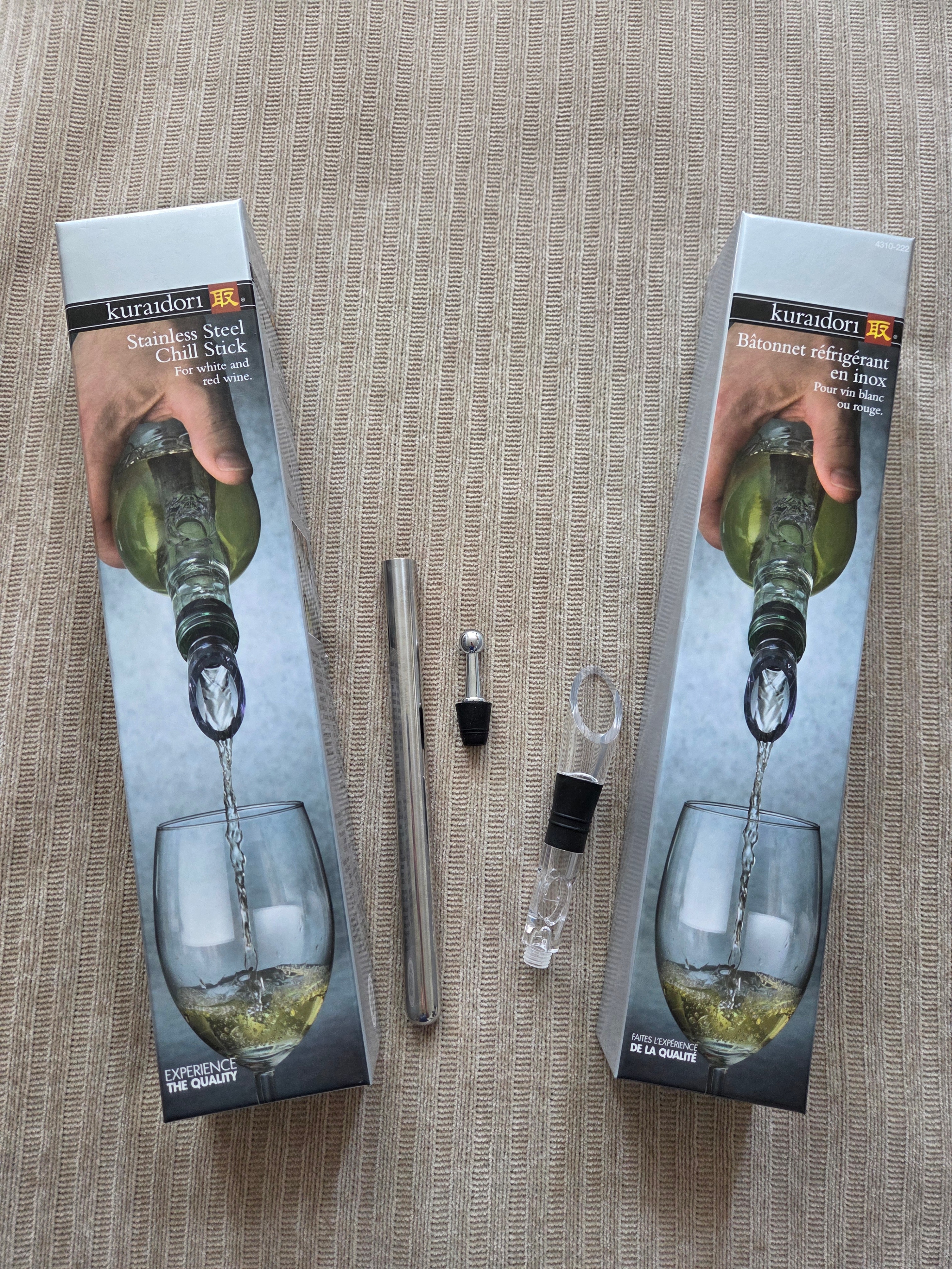 Kuraidori Stainless Steel Wine Chill Stick – New - photo 4