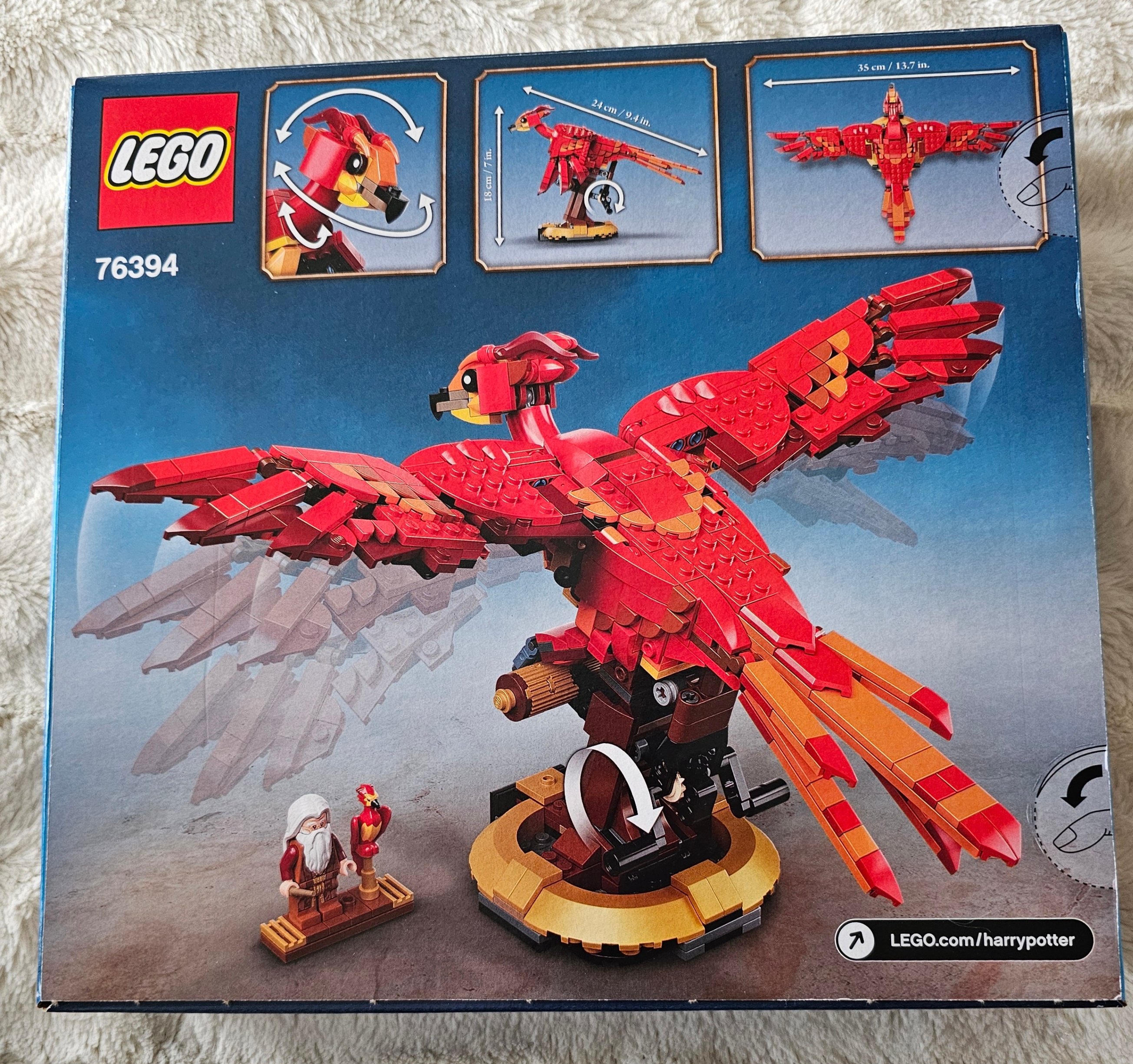 LEGO Harry Potter: Fawkes Dumbledore's Phoenix (#76394)-SEALED - photo 5