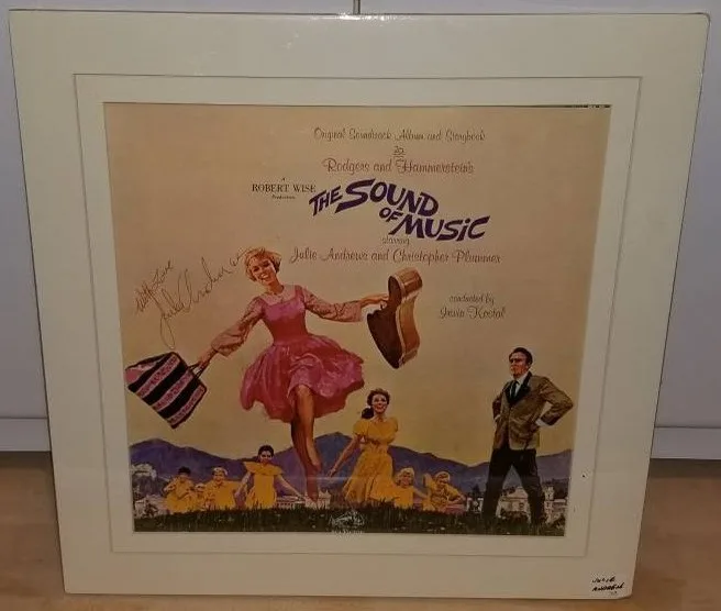 RARE Julie Andrews Signed Sound of Music Album Cover w/ COA image indicator(6)
