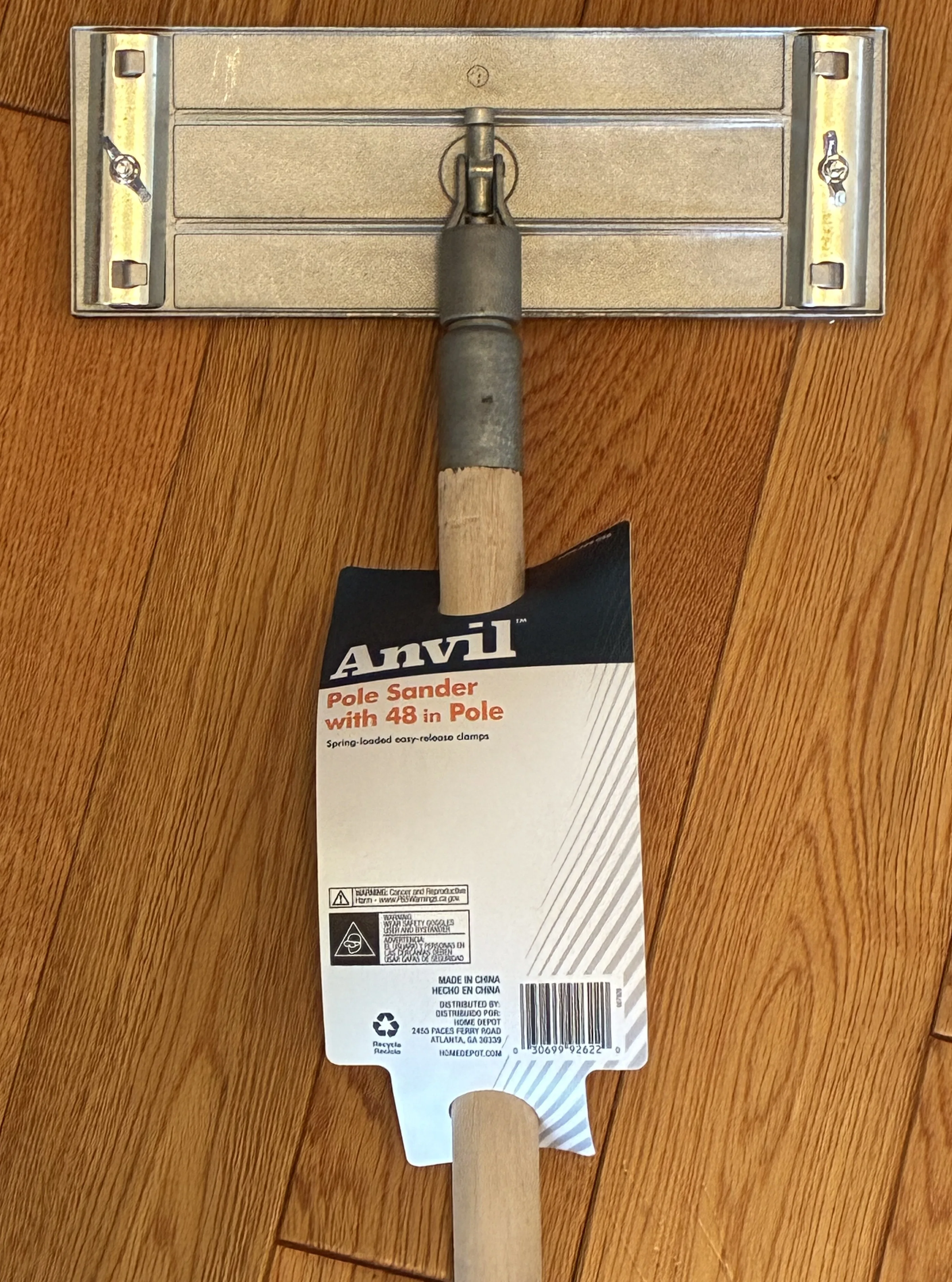 Anvil Aluminum Pole Sander with 48" Wooden Handle. Brand new image indicator(7)