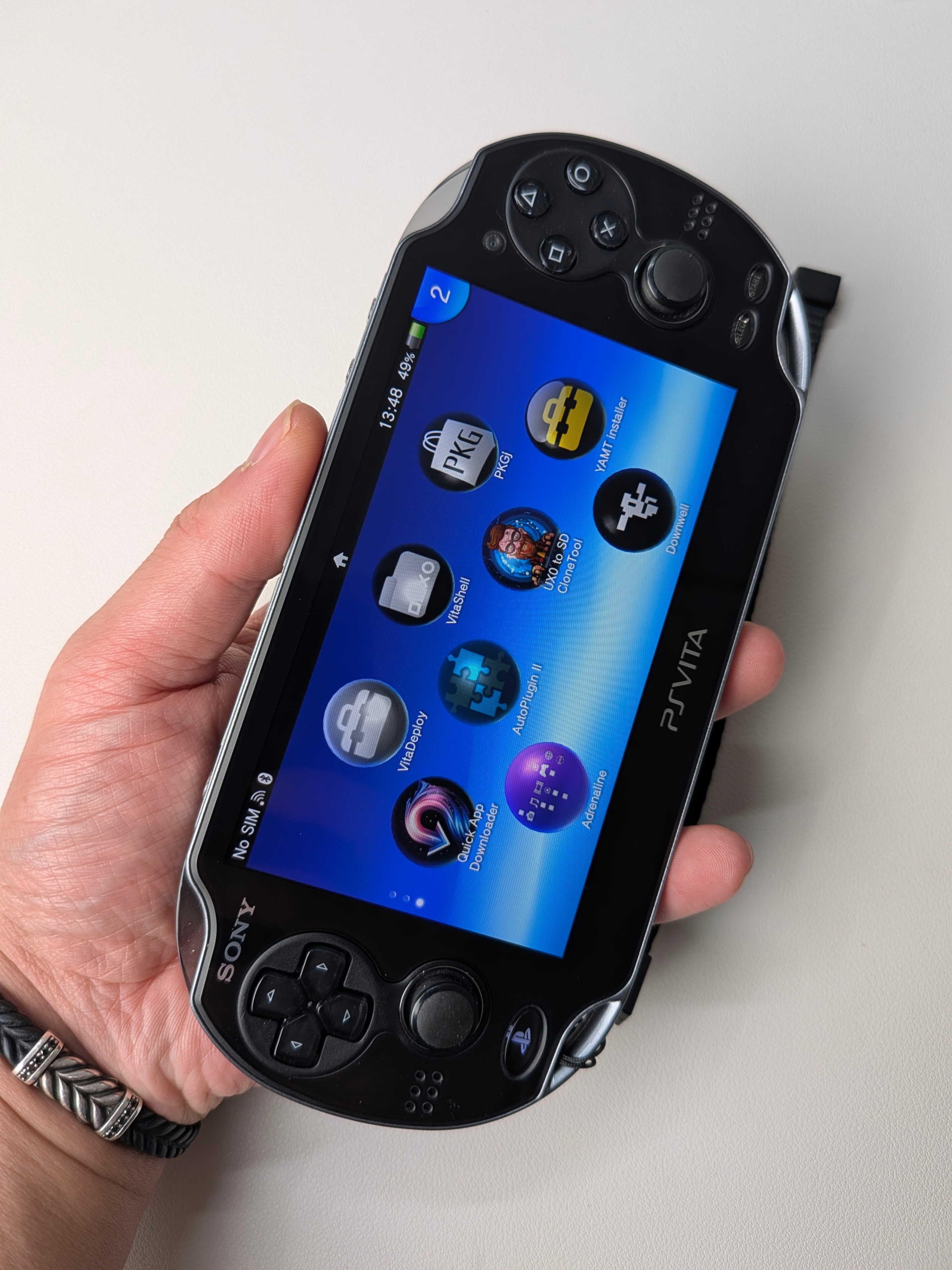 Sony PS Vita 1000 Black Modded Mint - photo 2