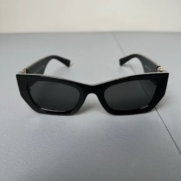 New MIU MIU MU 08ZS 1AB5S0 Black Grey Women's 53 mm Sunglasses image indicator(3)