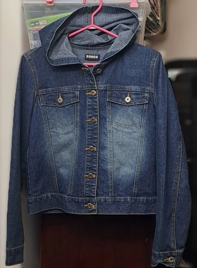 Y2K Bongo Authentic Denim Hooded Jacket image indicator(2)
