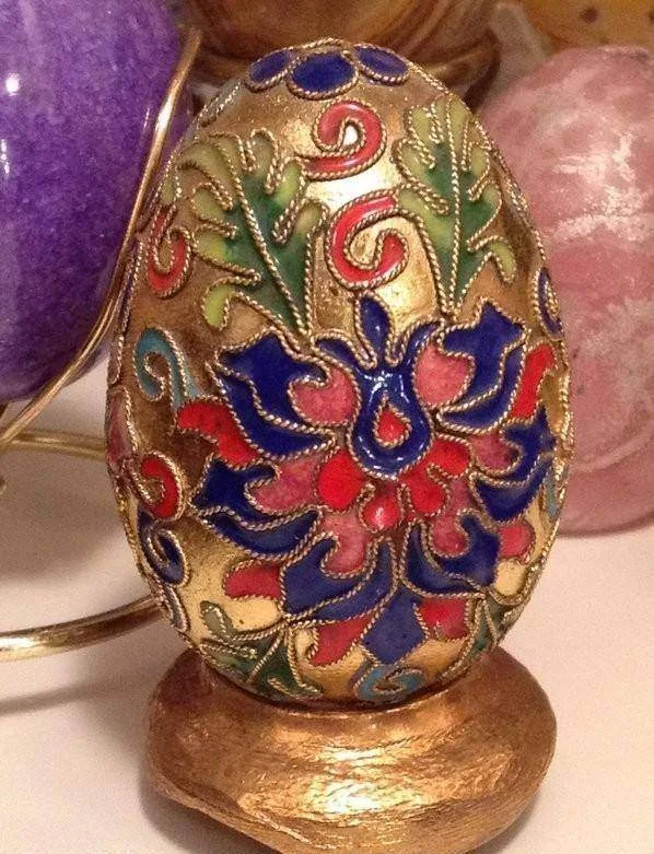 RARE Collector’s Lot 60+ Decorated Eggs Pysanky Stone Porcelain image indicator(8)