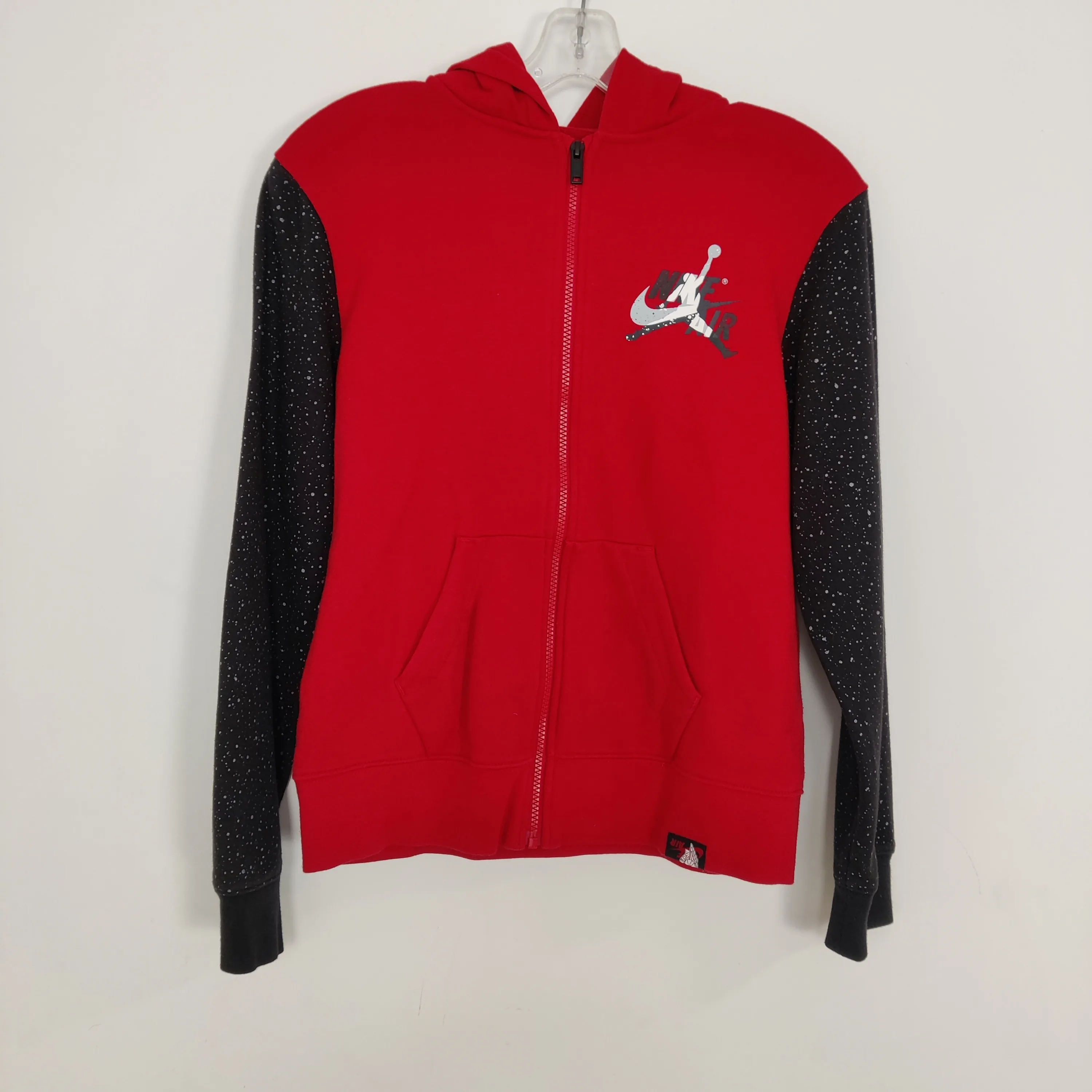Air Jordan Boy's Red Zip Up Hoodie Size Large thumbnail