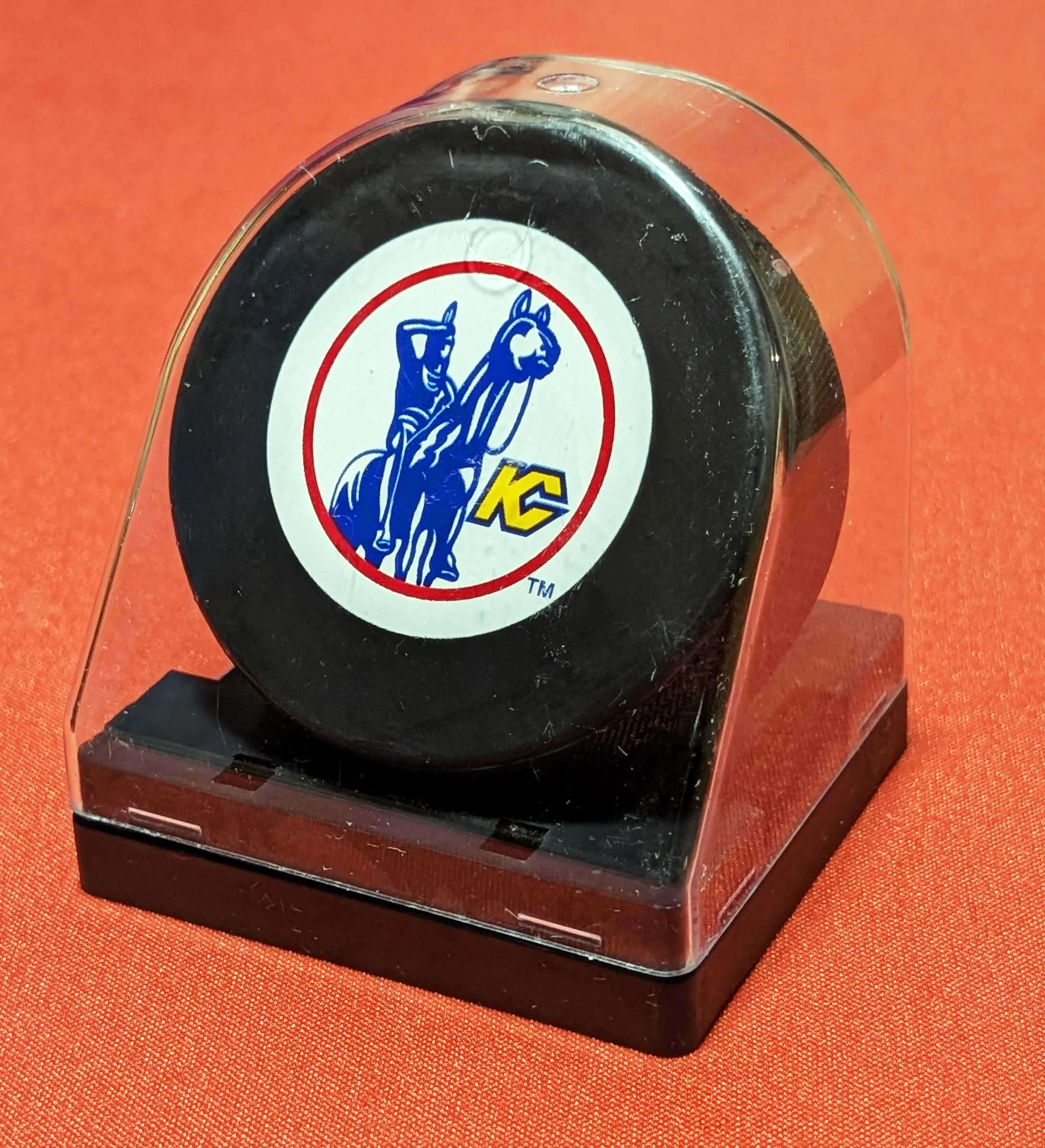 Vintage NHL Inglasco Puck with Display Stand - Made in Slovakia image indicator(8)