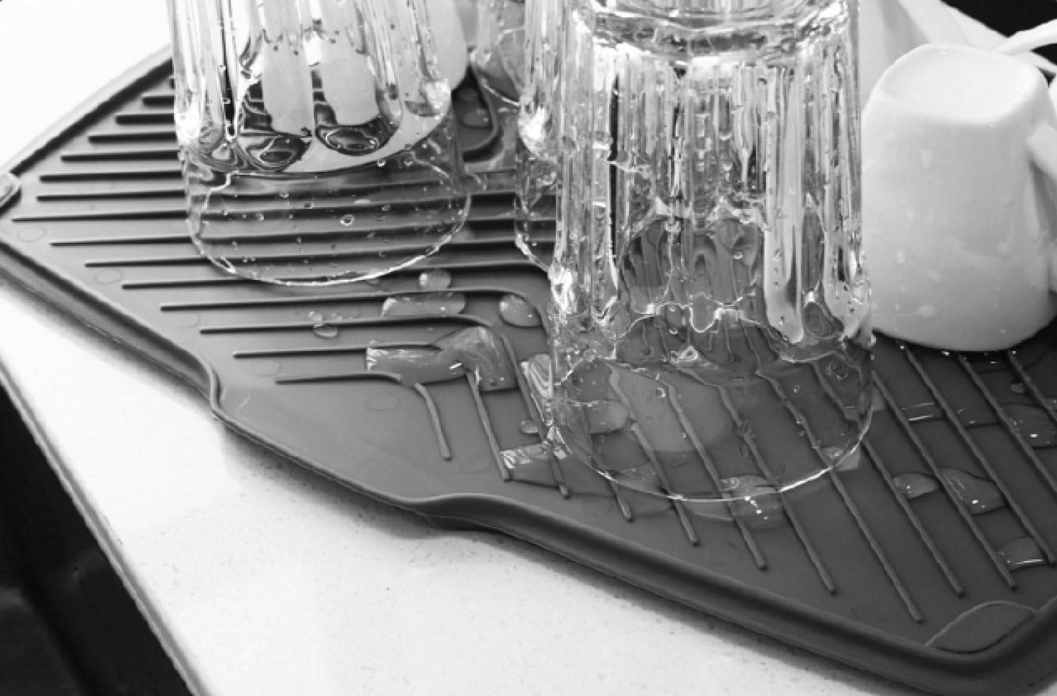 Dish Drying Board, Two Sided Universal Draining Mat - photo 2