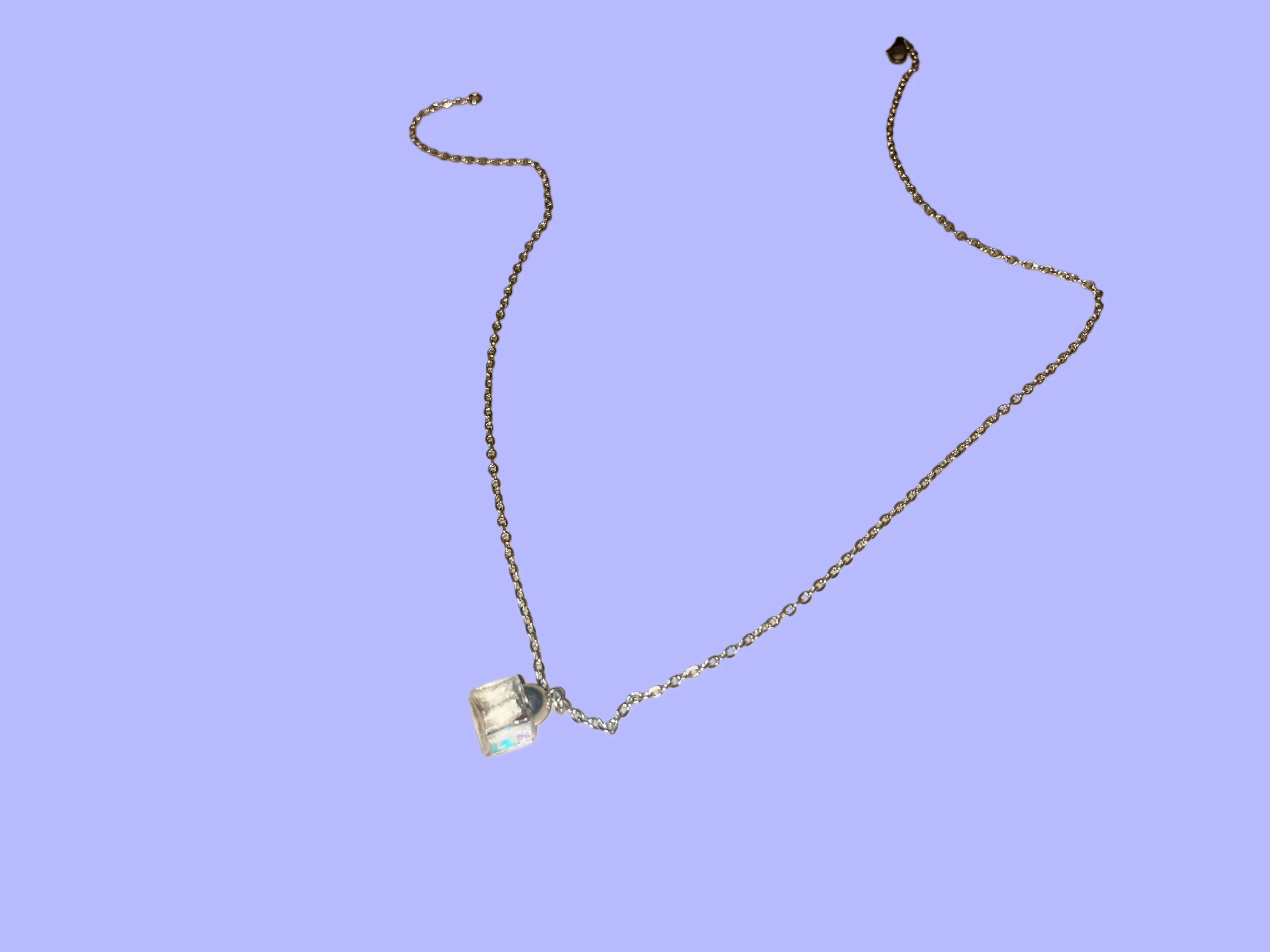 Personalized Cube Necklace