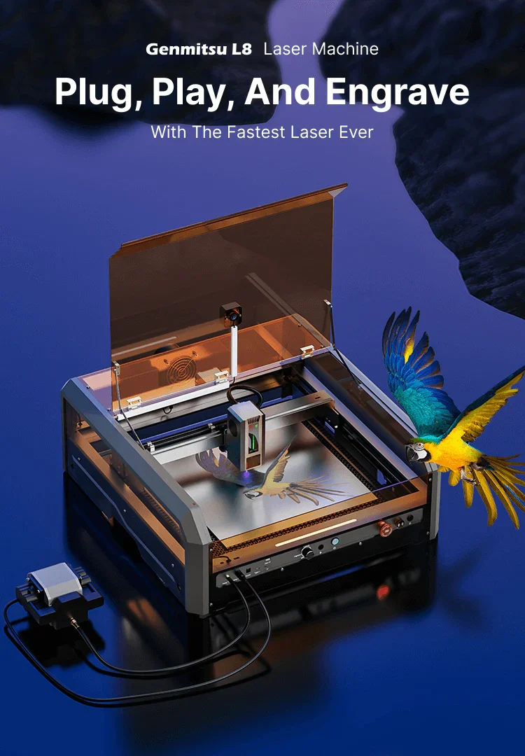 Laser Engraver Machine, 20W 40000mm/min High Speed All-in-one - photo 5