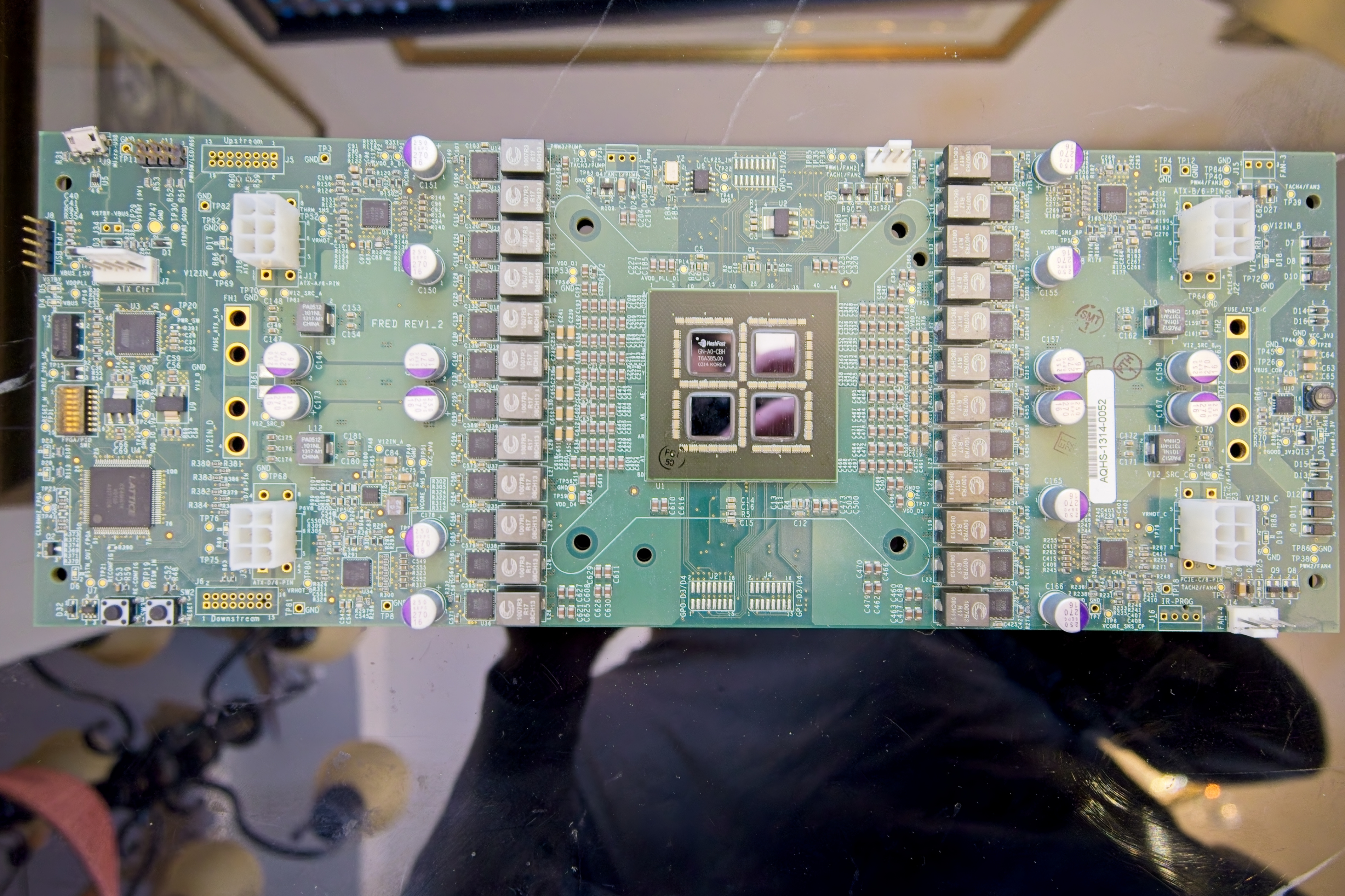 Vintage HashFast GN-A0-CBH ASIC Bitcoin Mining Board T6A385 - photo 2