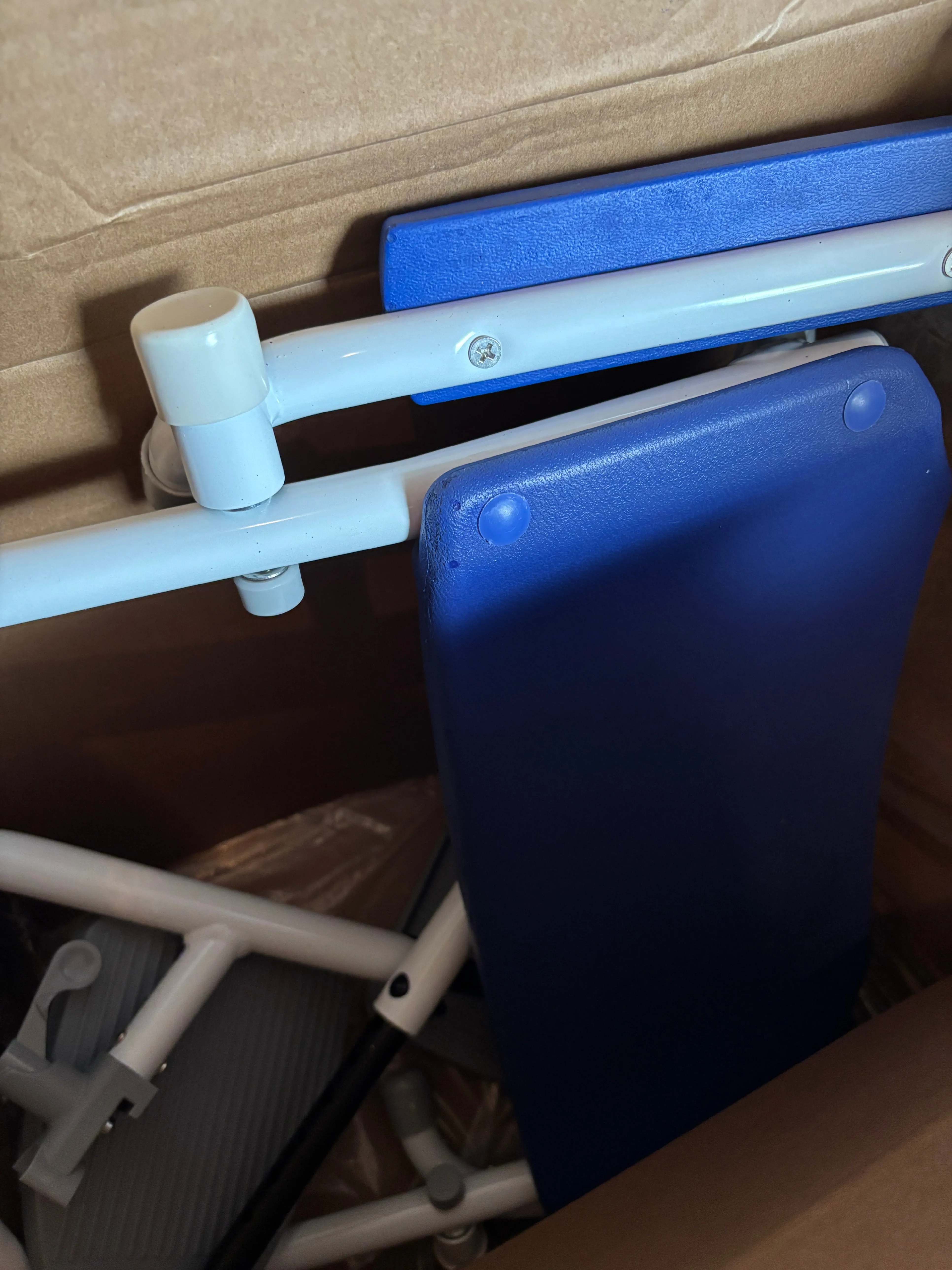 Adjustable Shower Commode Chair with Wheels & Footrest image indicator(7)